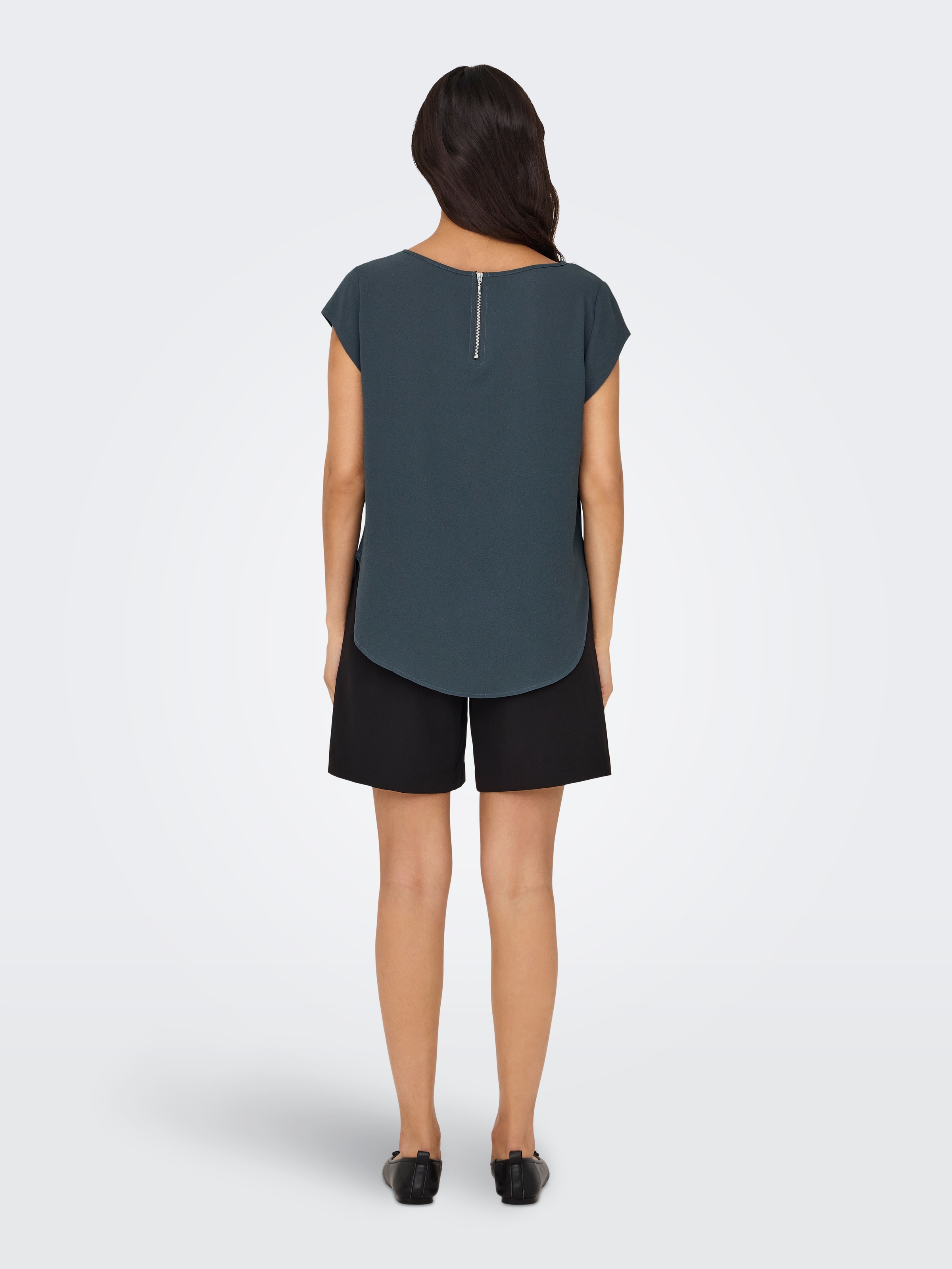 ONLY Kurzarmbluse »ONLVIC S/S SOLID TOP NOOS PTM«