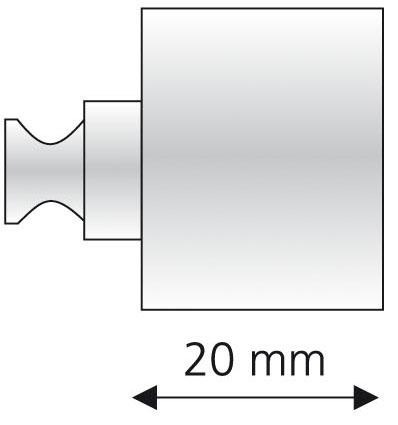 Liedeco Trägerverlängerung, (1 St.), für Gardinenstangen Ø 20 mm