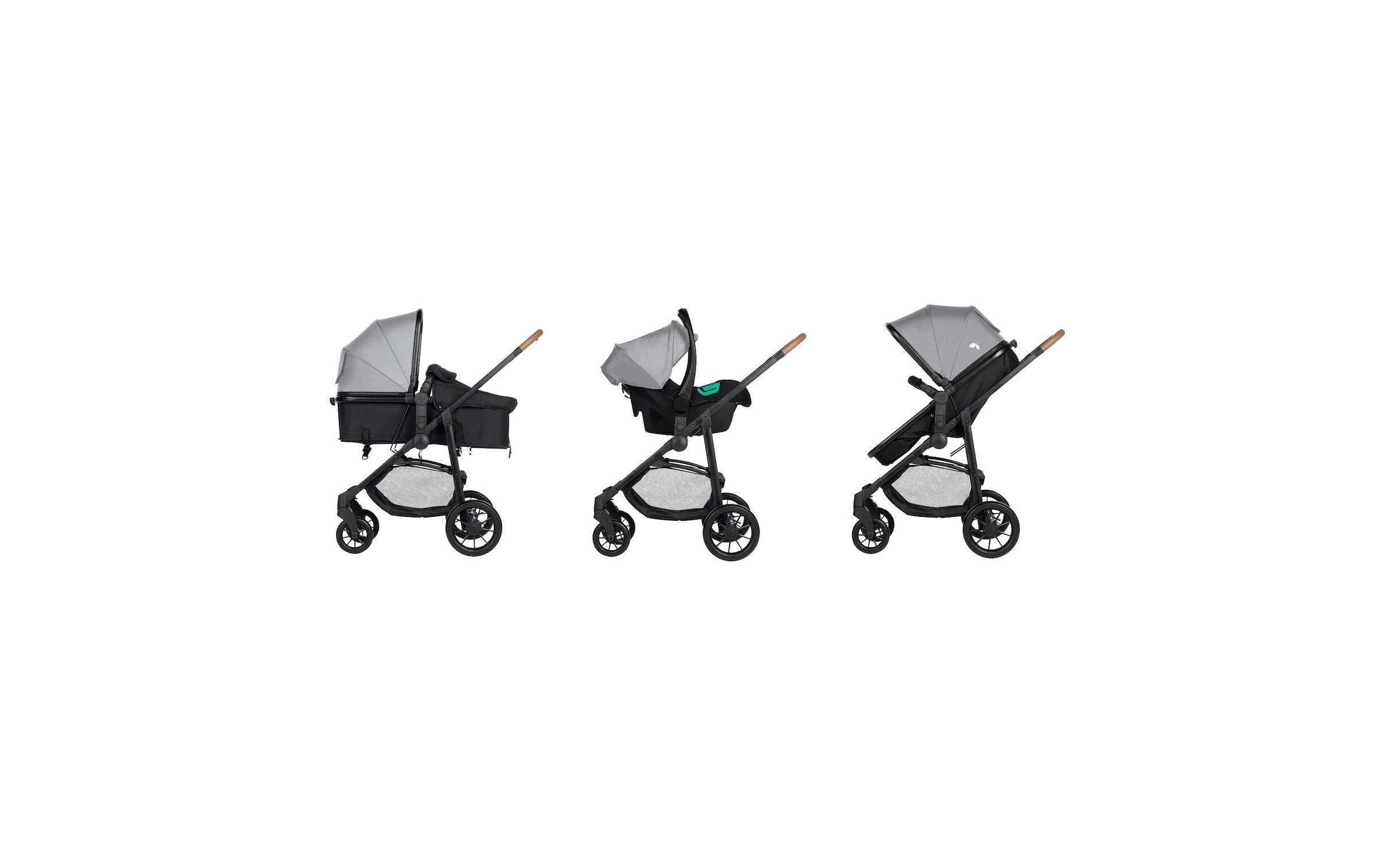 Kombi-Kinderwagen »Bebeconfort Haze Trio Tinted Gray«, 22 kg