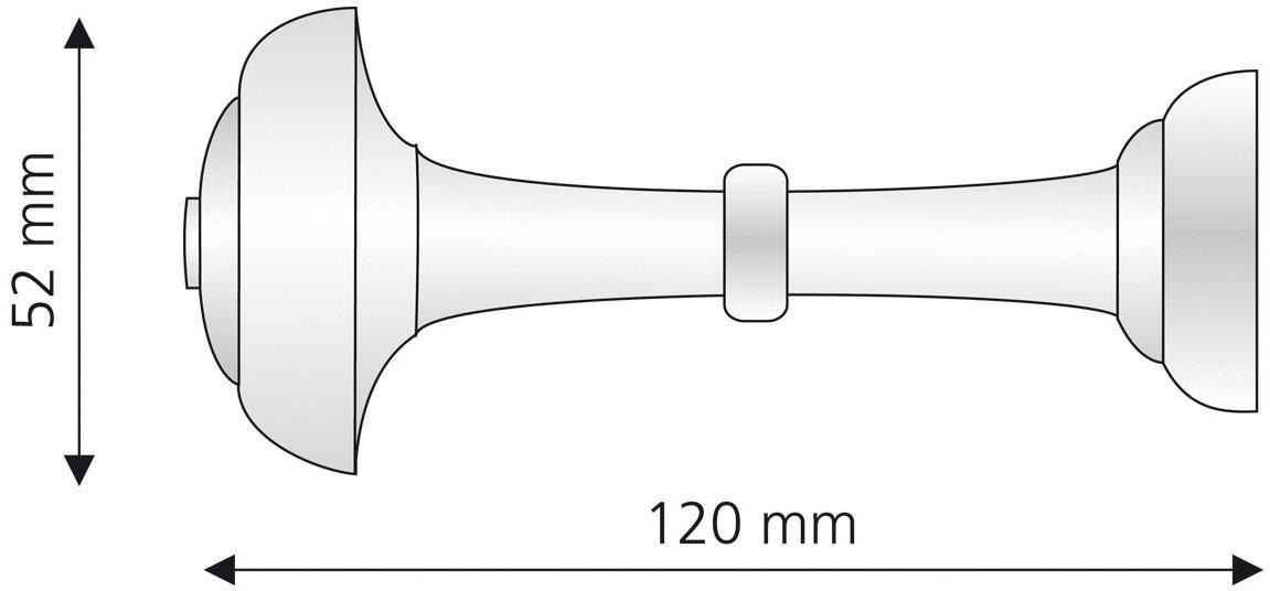 Liedeco Raffhalter, (1 St.), Schalhalter 12 cm