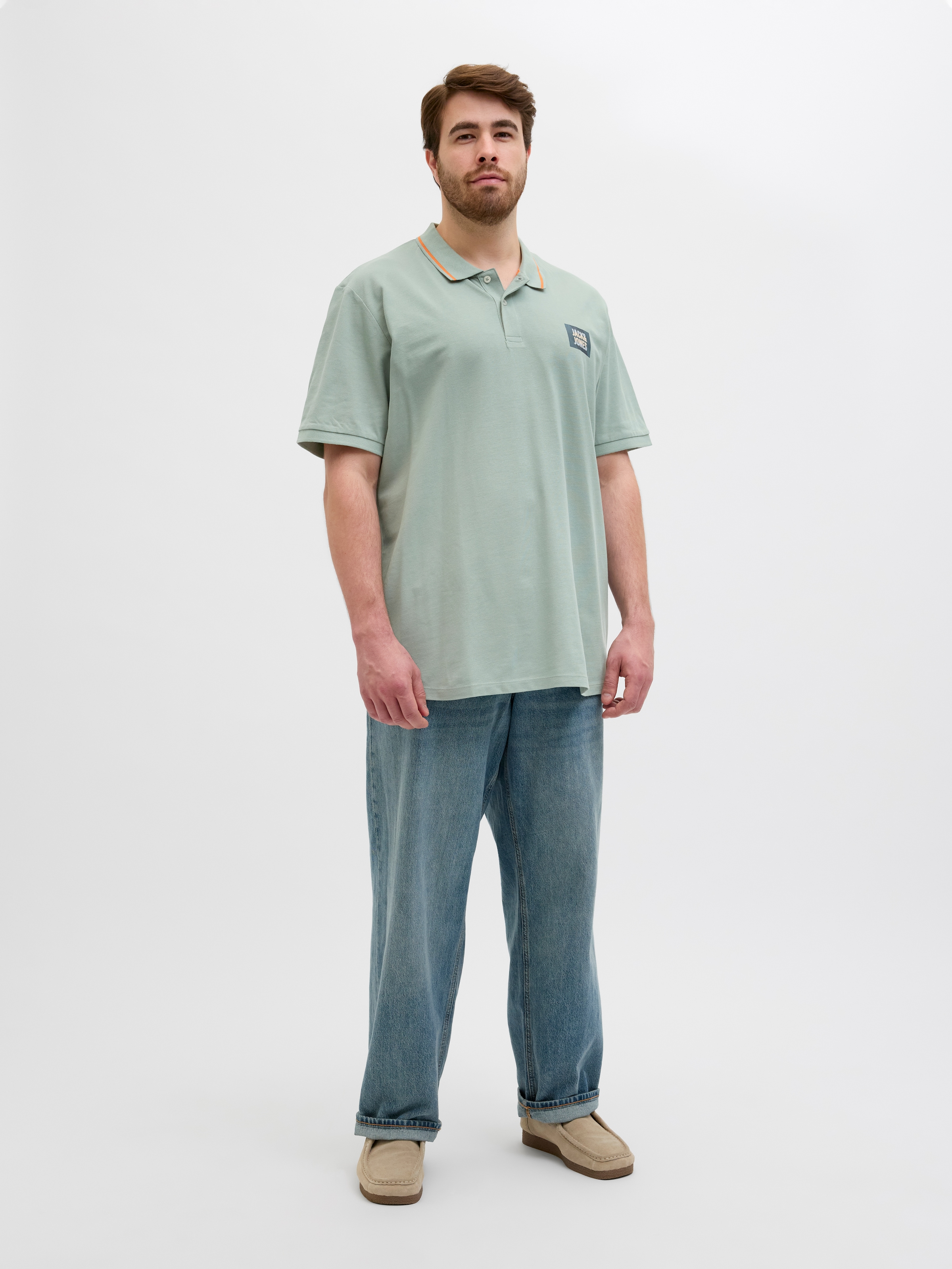 Jack & Jones PlusSize Poloshirt »JJHUDSON POLO SS PLS«