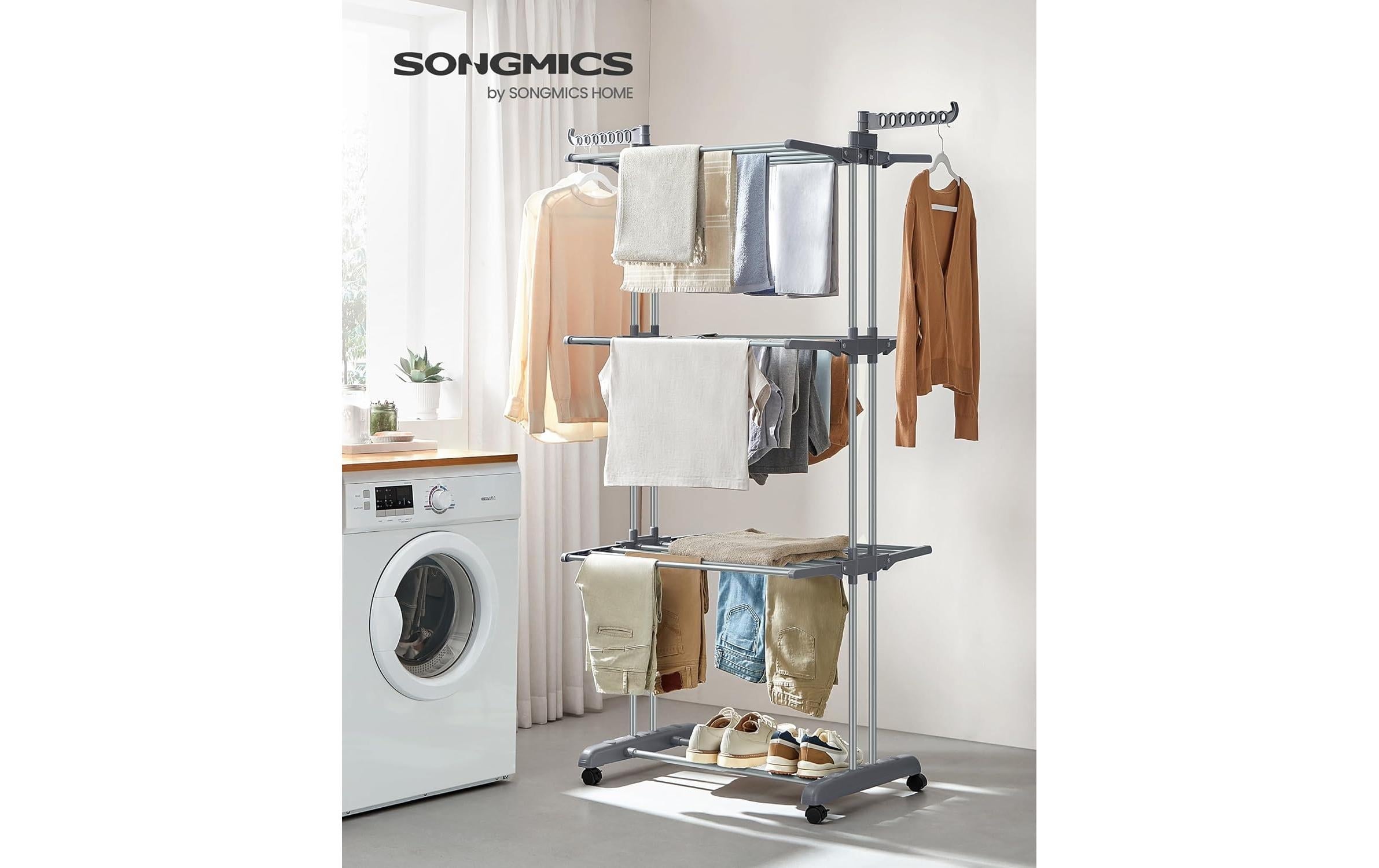 SONGMICS Turmwäscheständer »126,6 x 64,2 x 169,2 cm«