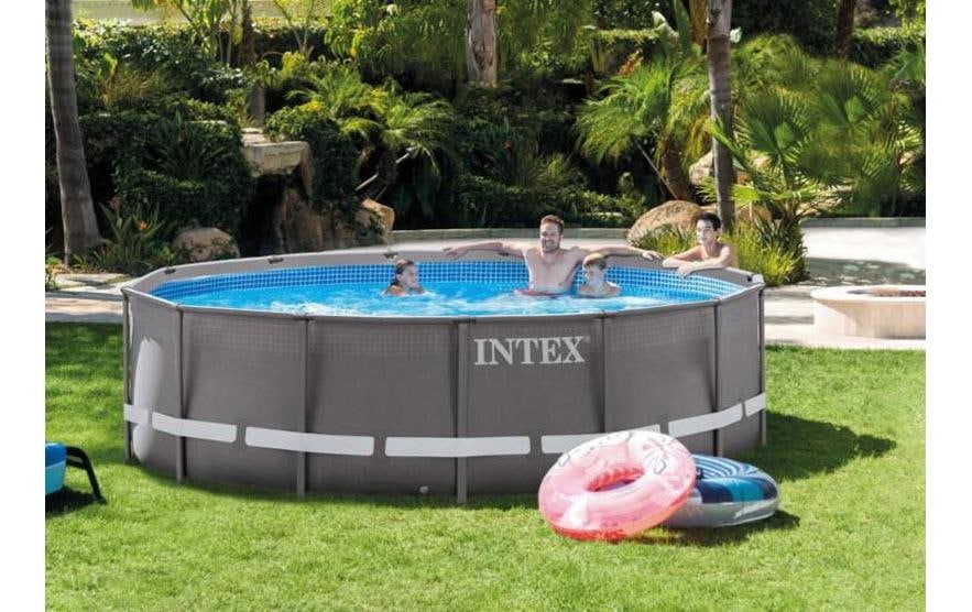 Intex Pool »Ultra XTR Frame Set 549«, Inkl. Sicherheitsleiter, Pool-Abdeckung, Bodenplane
