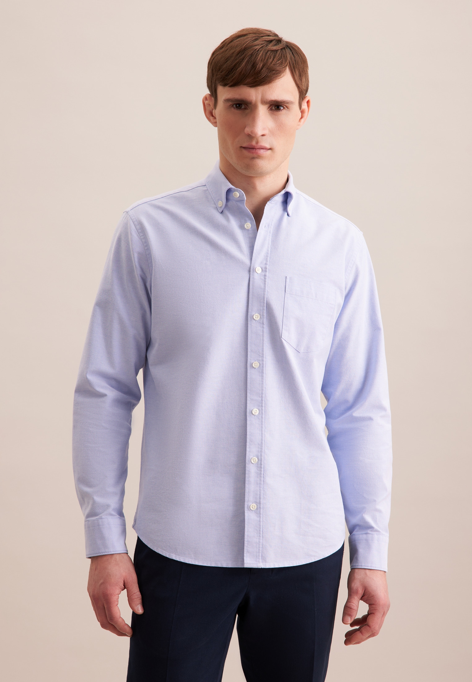 seidensticker Businesshemd Regular 1/1 Button-Down-Kragen Uni