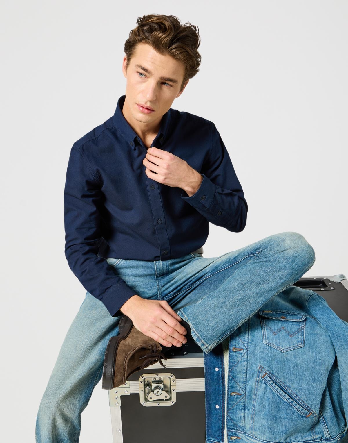 Wrangler Langarmhemd »Wrangler Langarmhemd Oxford Shirt«