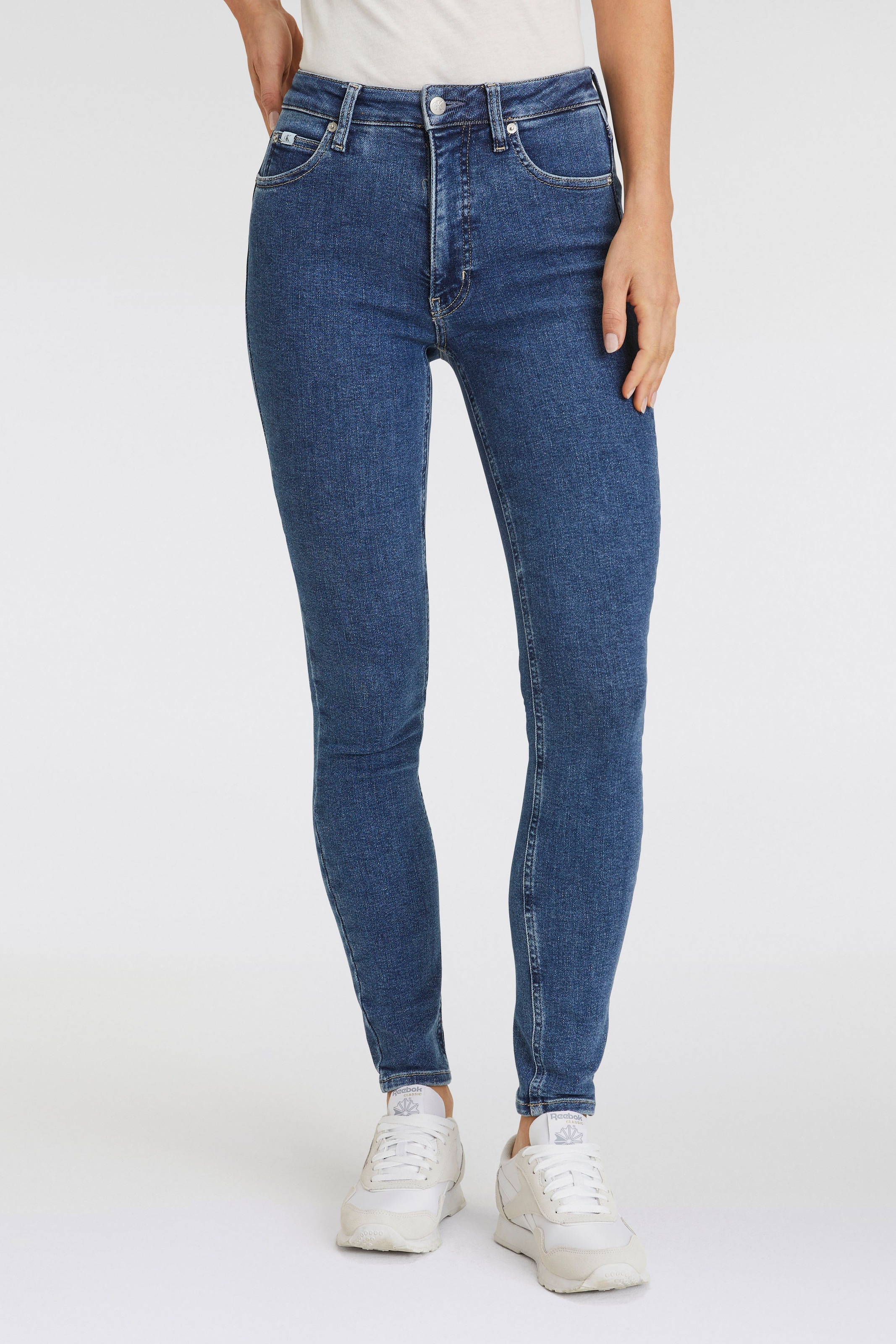 Calvin Klein Jeans Skinny-fit-Jeans »HIGH RISE SKINNY« stone washed