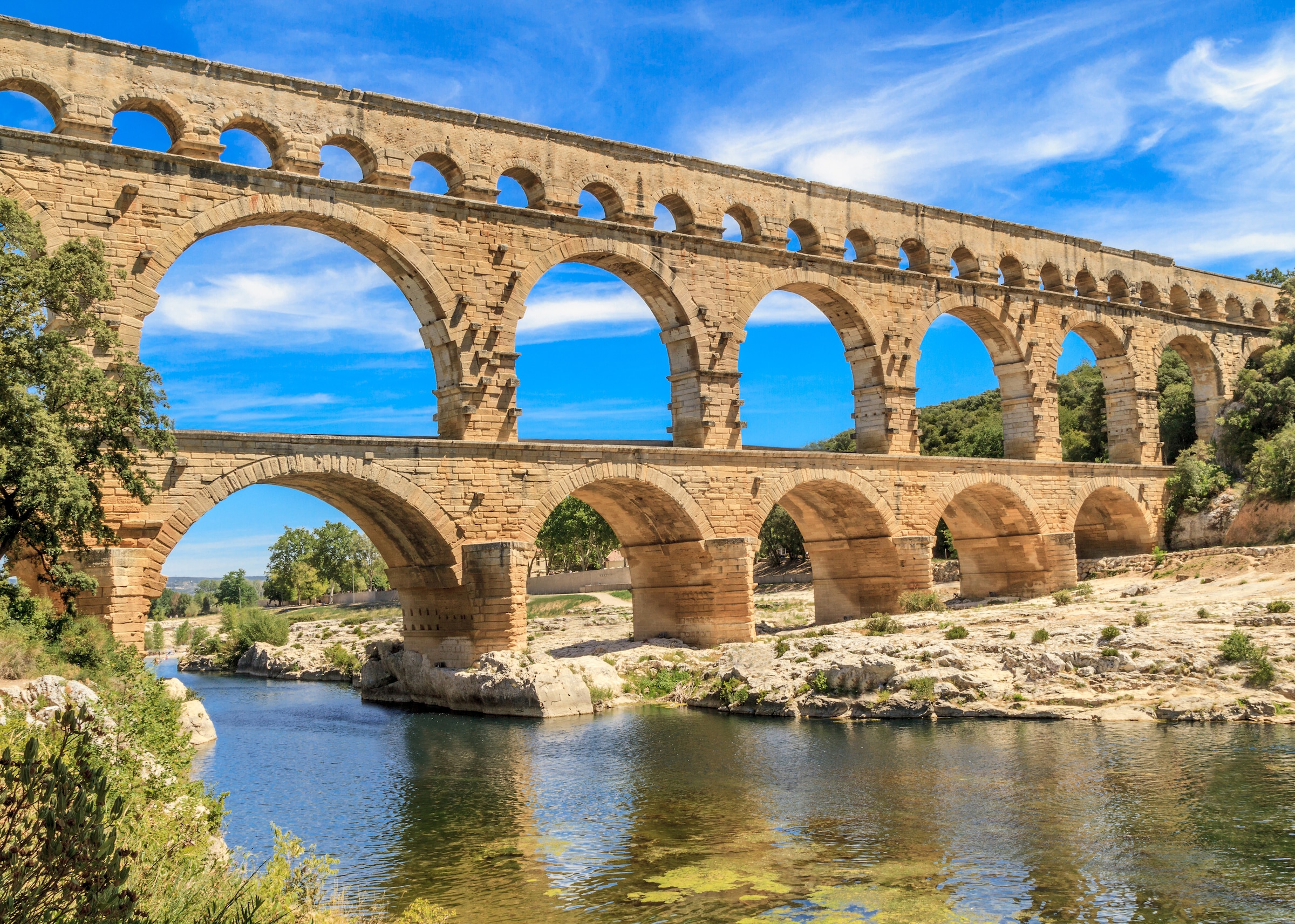 Papermoon Fototapete »Pont du Gard Aqueduct« glatt