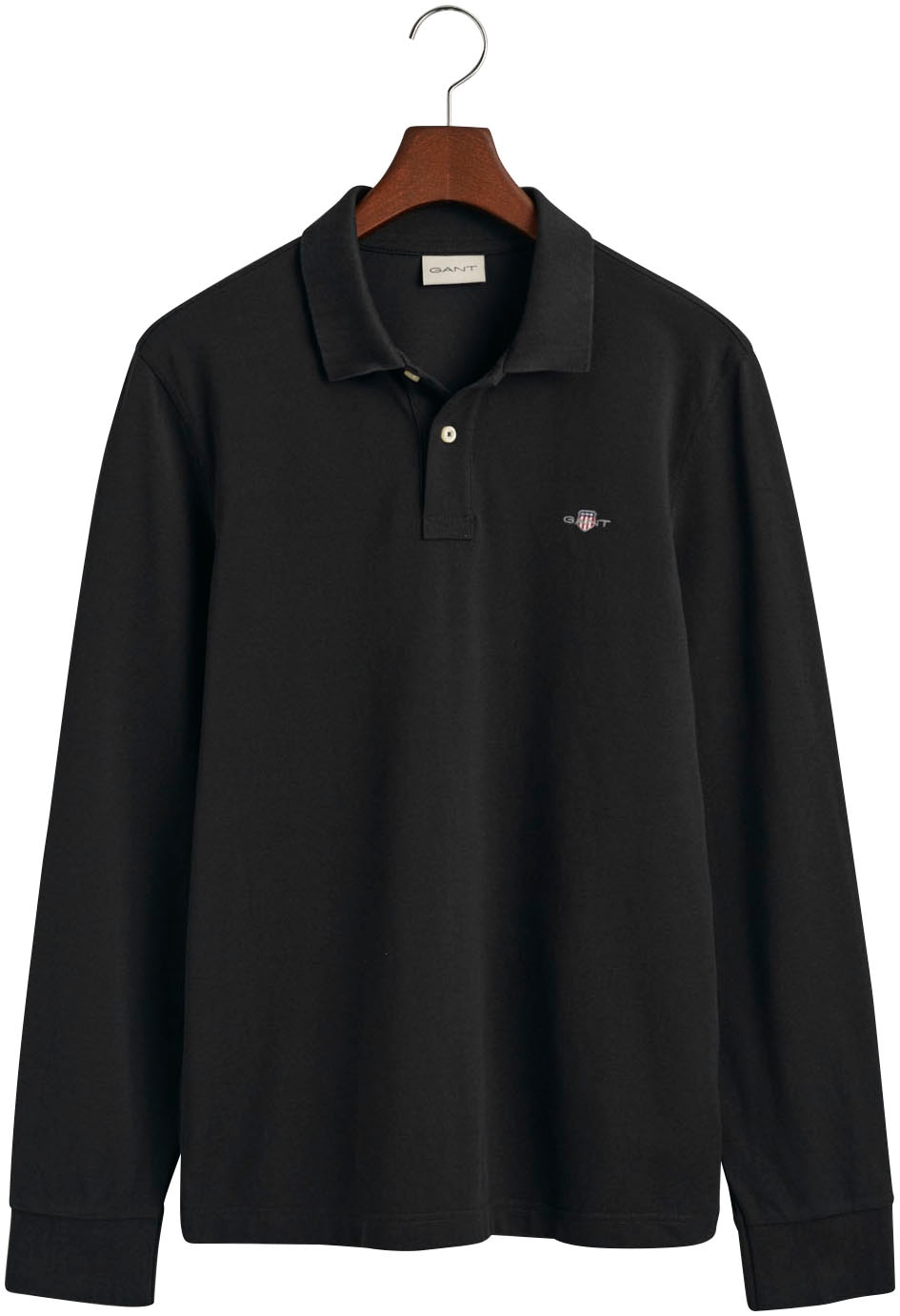 Gant Poloshirt »REG SHIELD LS PIQUE RUGGER«, mit Logotickerei auf der Brust  online kaufen | Jelmoli-Versand | 