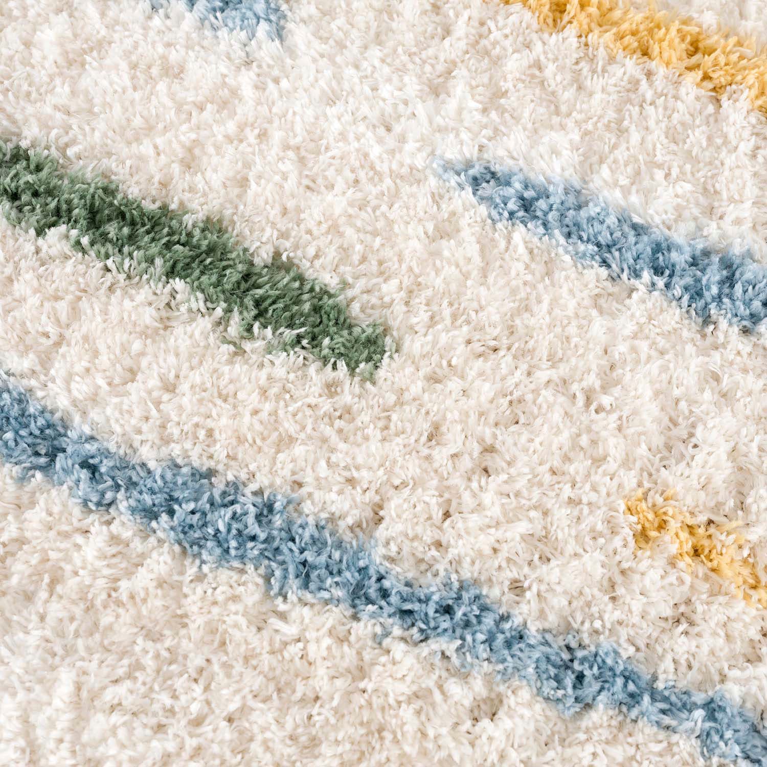 Carpet City Hochflor-Teppich »Pulpy 562«, rechteckig, 30 mm Höhe, besonders weich, Streifen, Wohnzimmer, Schlafzimmer, Kinderzimmer