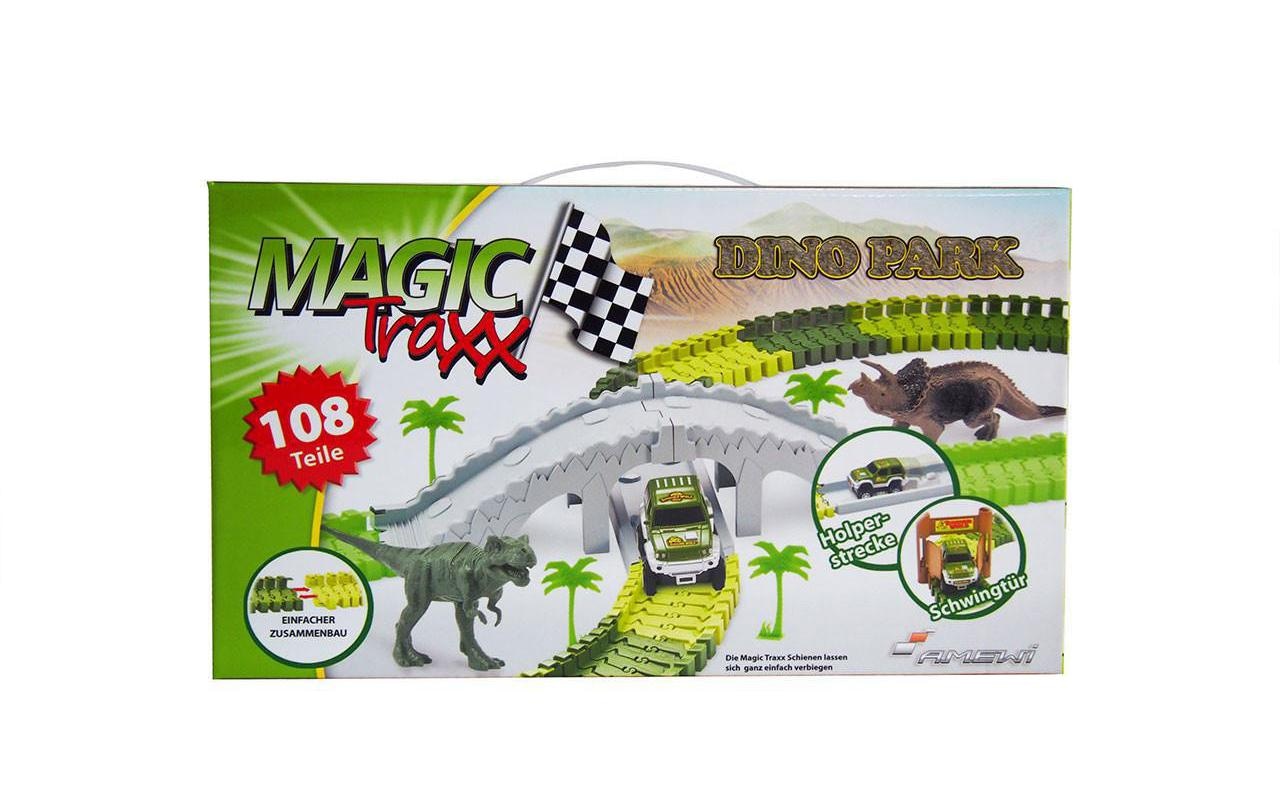 Amewi Autorennbahn »Magic Traxx Dino-Park Mini Set mit Brücke«