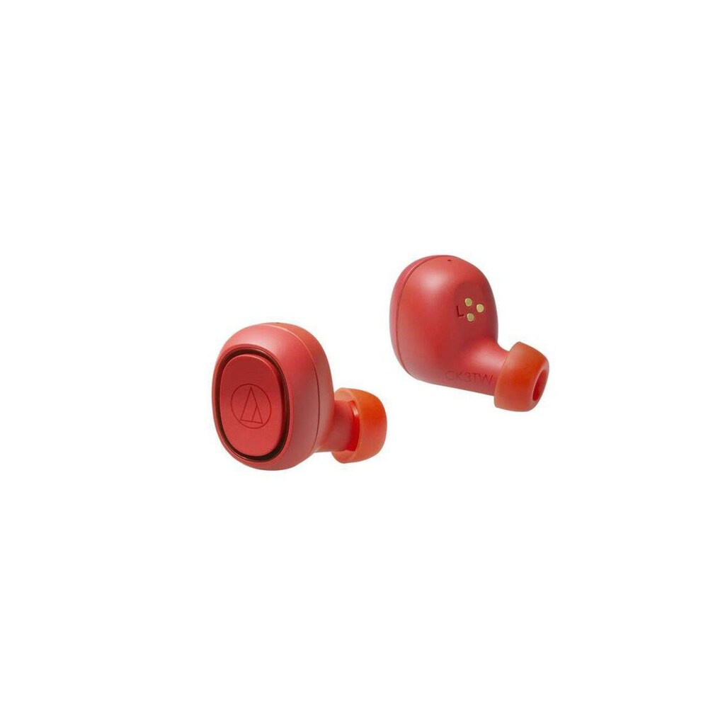 audio-technica wireless In-Ear-Kopfhörer »ATH-CK3TW Rot«, True Wireless