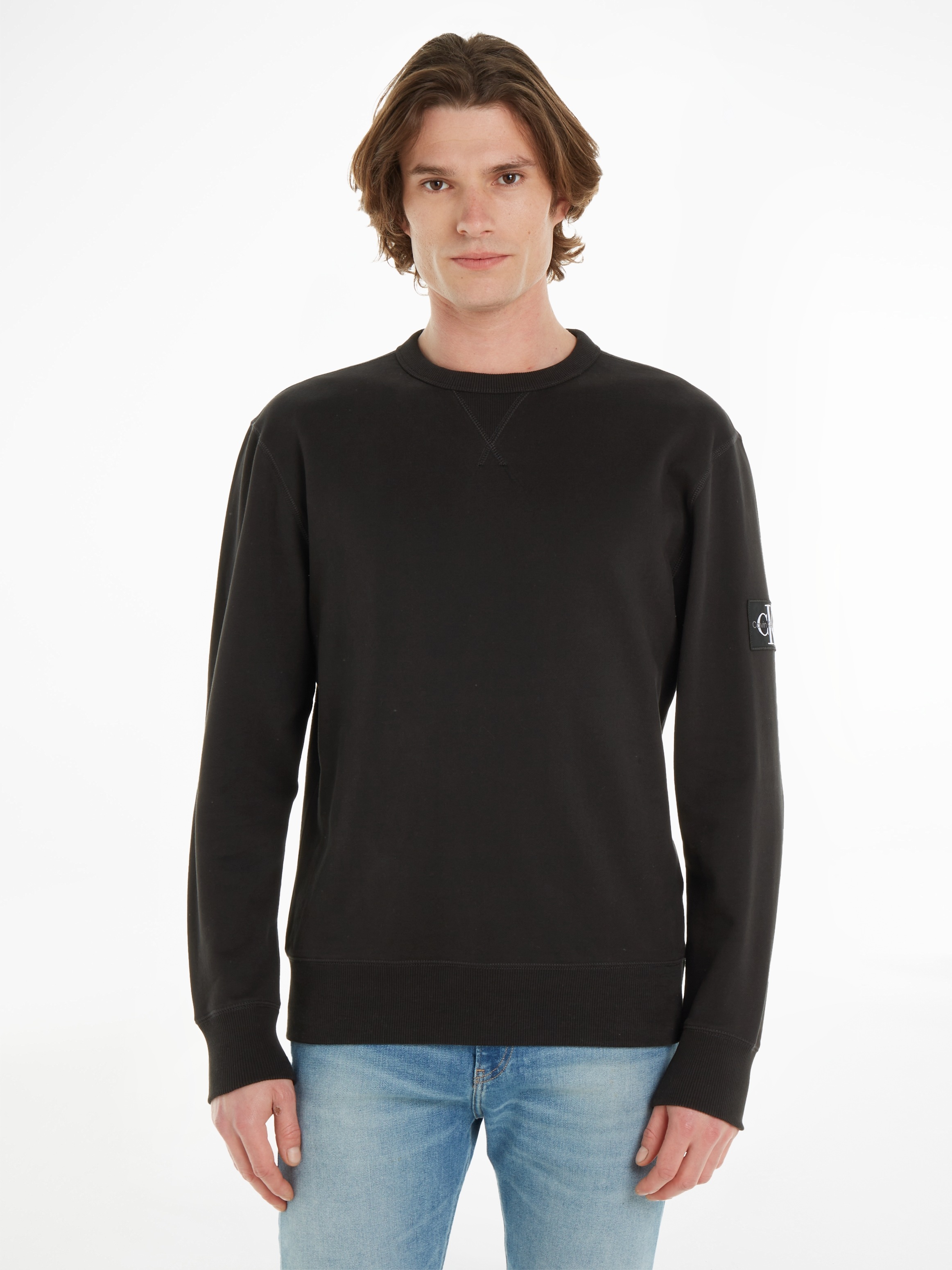 Calvin Klein Jeans Sweatshirt »BADGE CREW NECK«, mit Logopatch