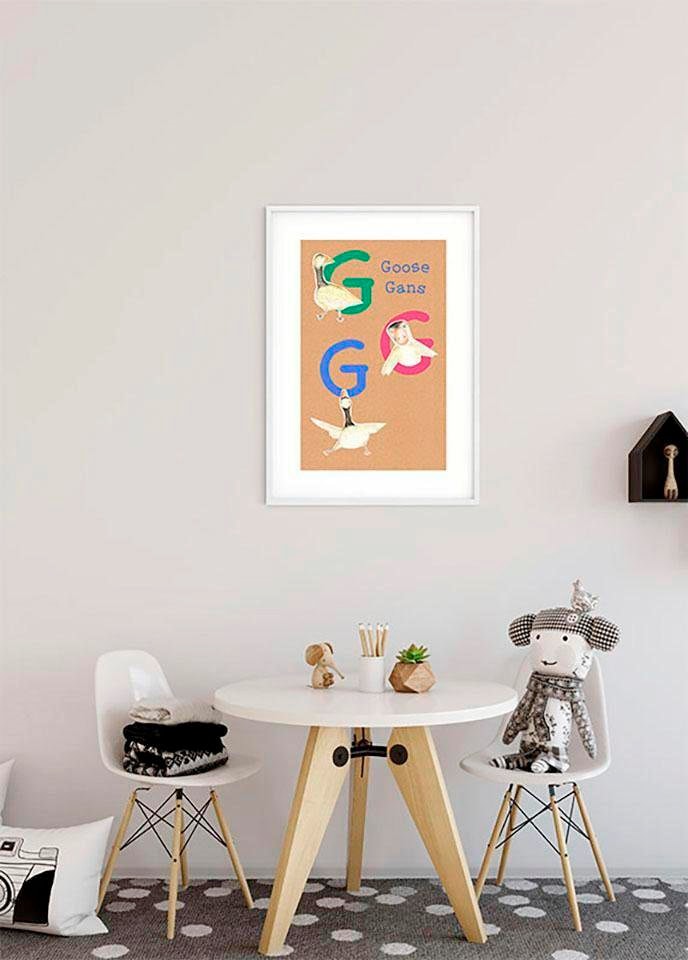❤ Komar Poster »ABC Animal G«, Buchstaben, (Packung, 1 St.), Kinderzimmer,  Schlafzimmer, Wohnzimmer entdecken im Jelmoli-Online Shop