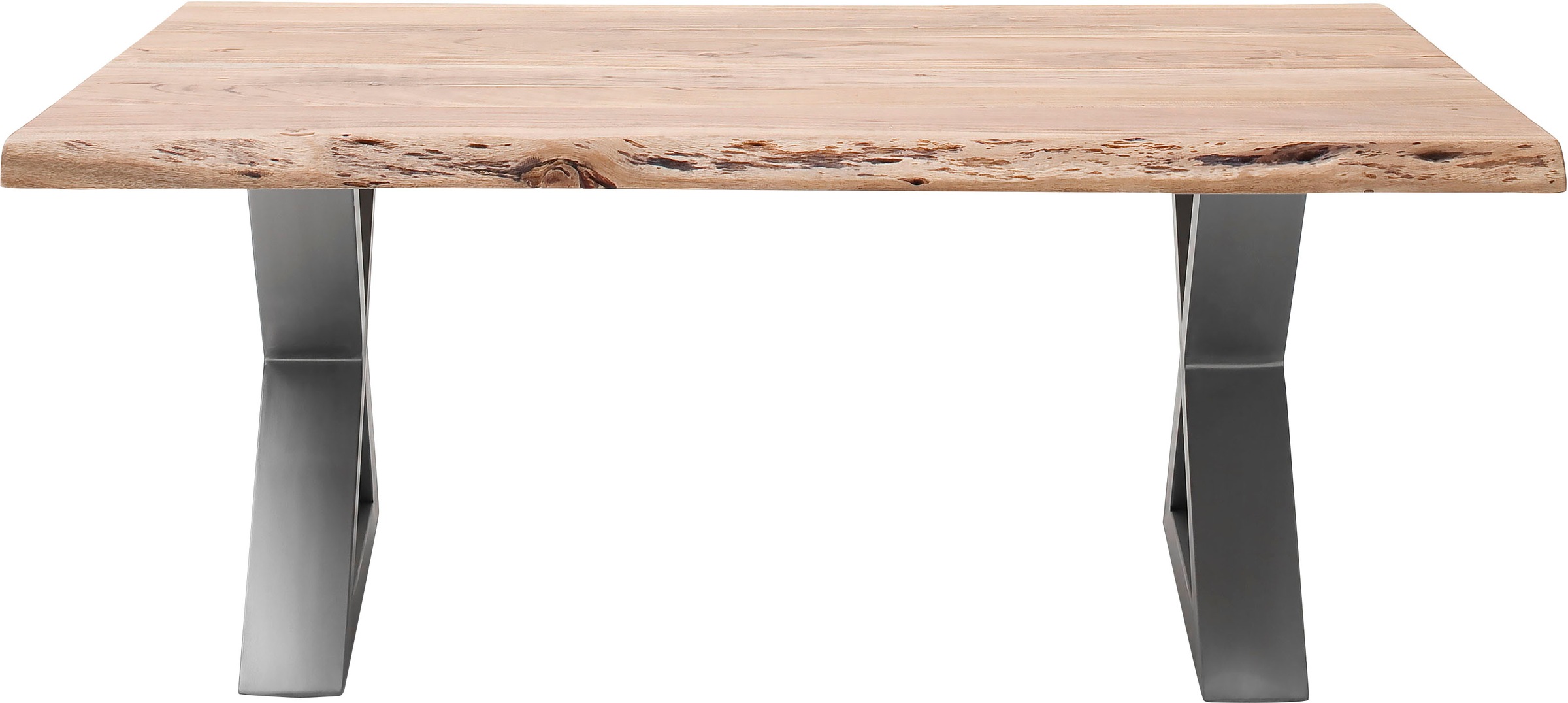 natürlichen Couchtisch Löchern MCA und »Cartagena«, Jelmoli-Versand Rissen Couchtisch online mit Baumkante Massivholz und bestellen | furniture