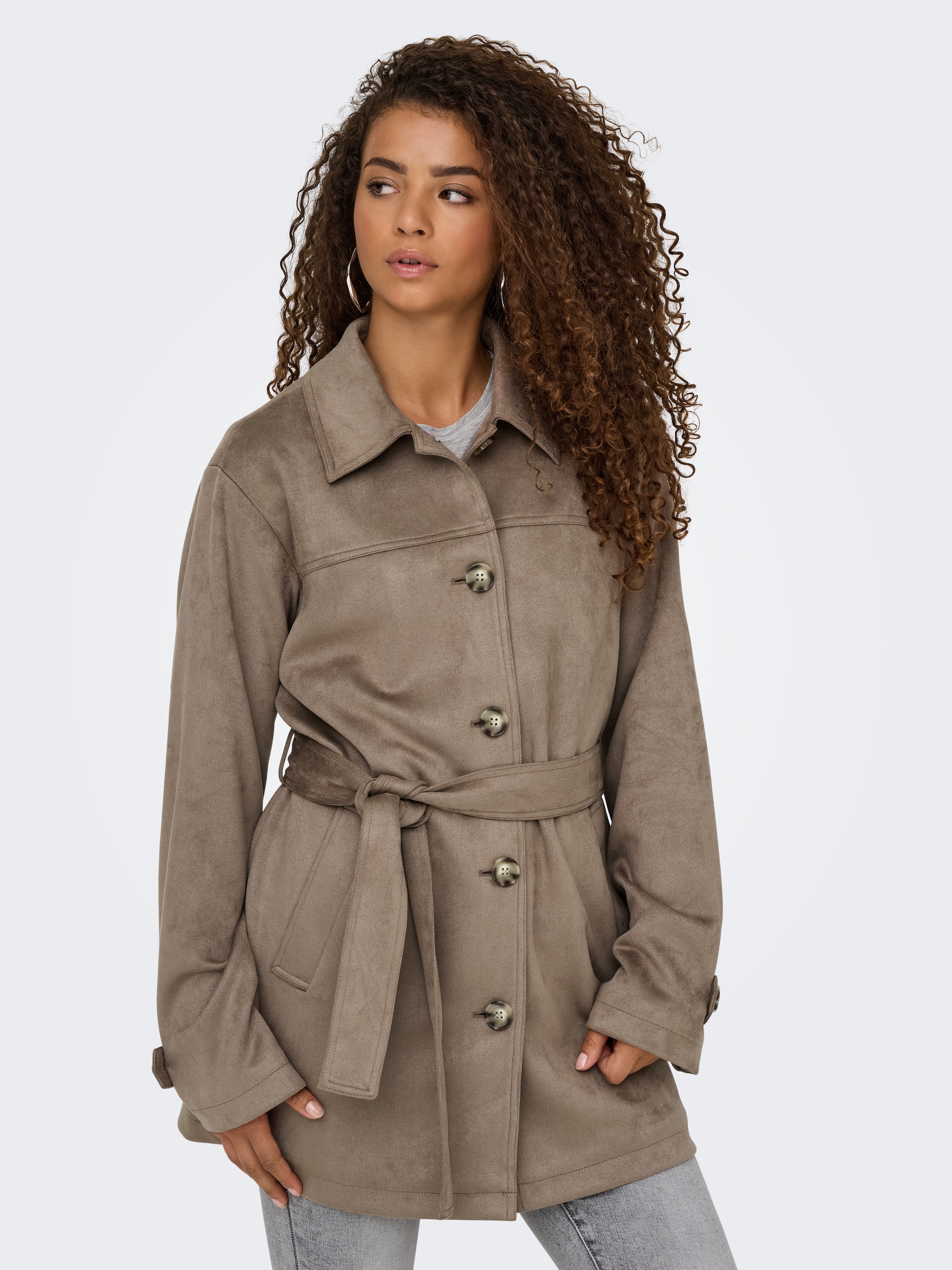 ONLY Trenchcoat "ONLDIANE LIFE FAUX SUEDE COAT CC OTW"