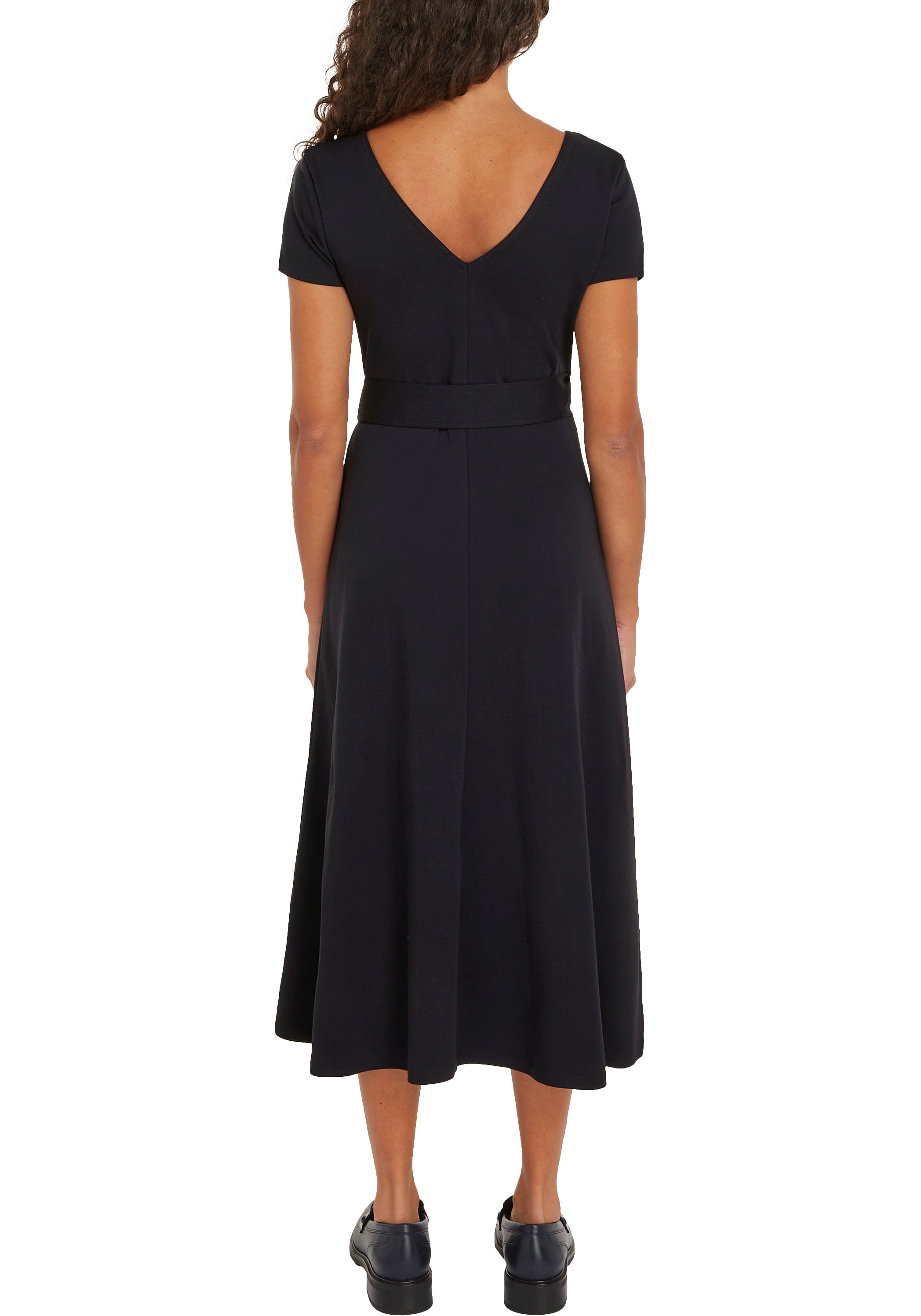 Tommy Hilfiger Wickelkleid »UTILITY WRAP MIDI DRS SS«, mit verstellbarem Gürtel