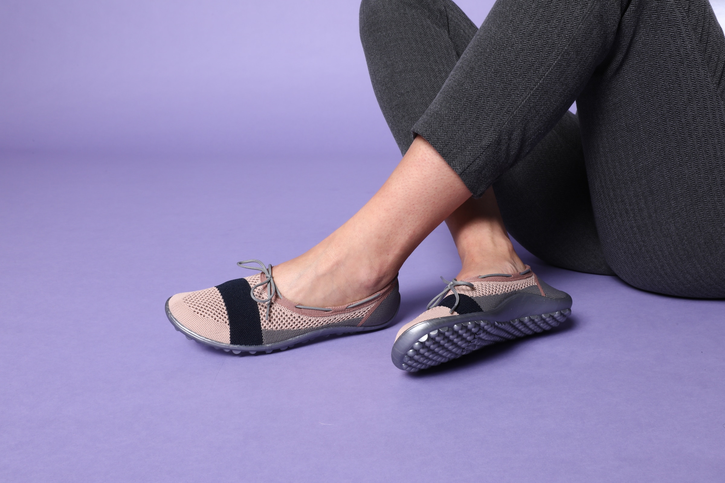 Leguano Barfussschuh »STLYE«, Ballerina, Slipper, Bequemschuh mit Schleife