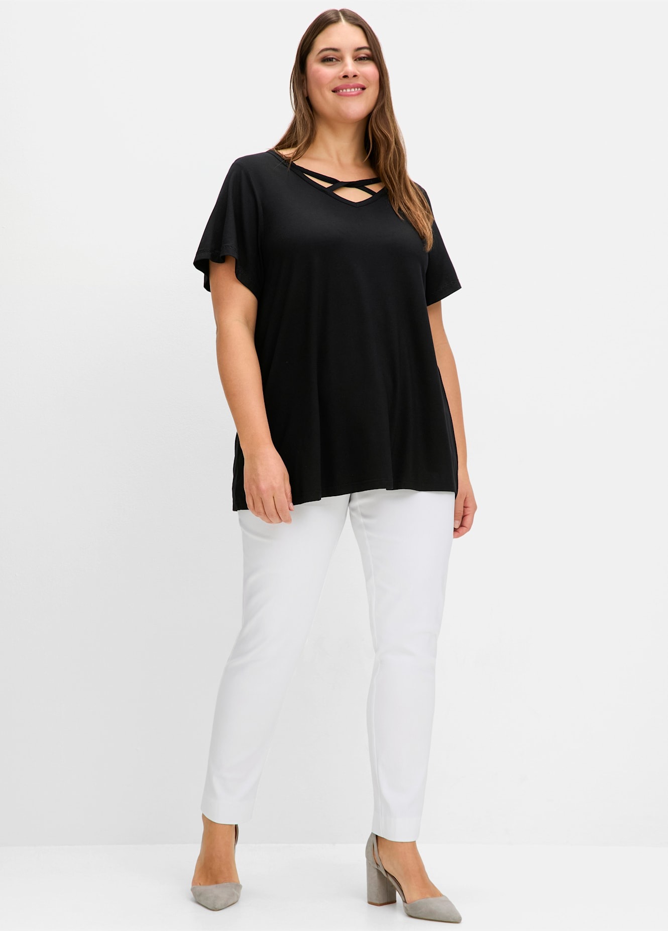 Sheego T-Shirt »T-Shirt«, (1 tlg.)