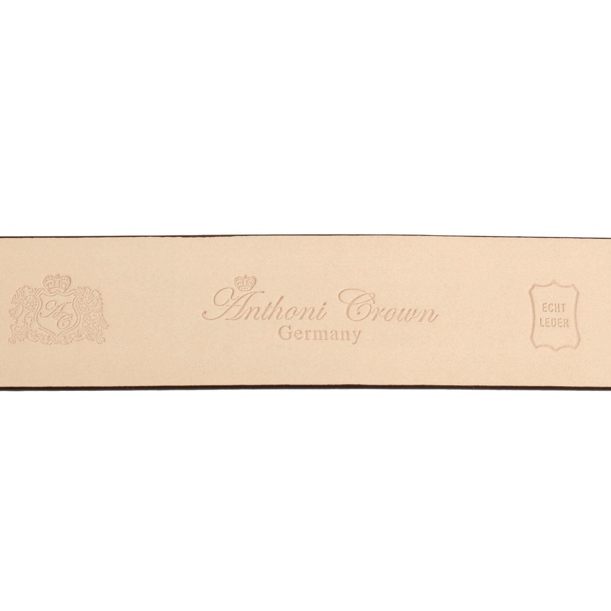 Anthoni Crown Ledergürtel, Handgenähter Gürtel mit stilvoller Automatik- Schliesse in schwarz online shoppen | Jelmoli-Versand