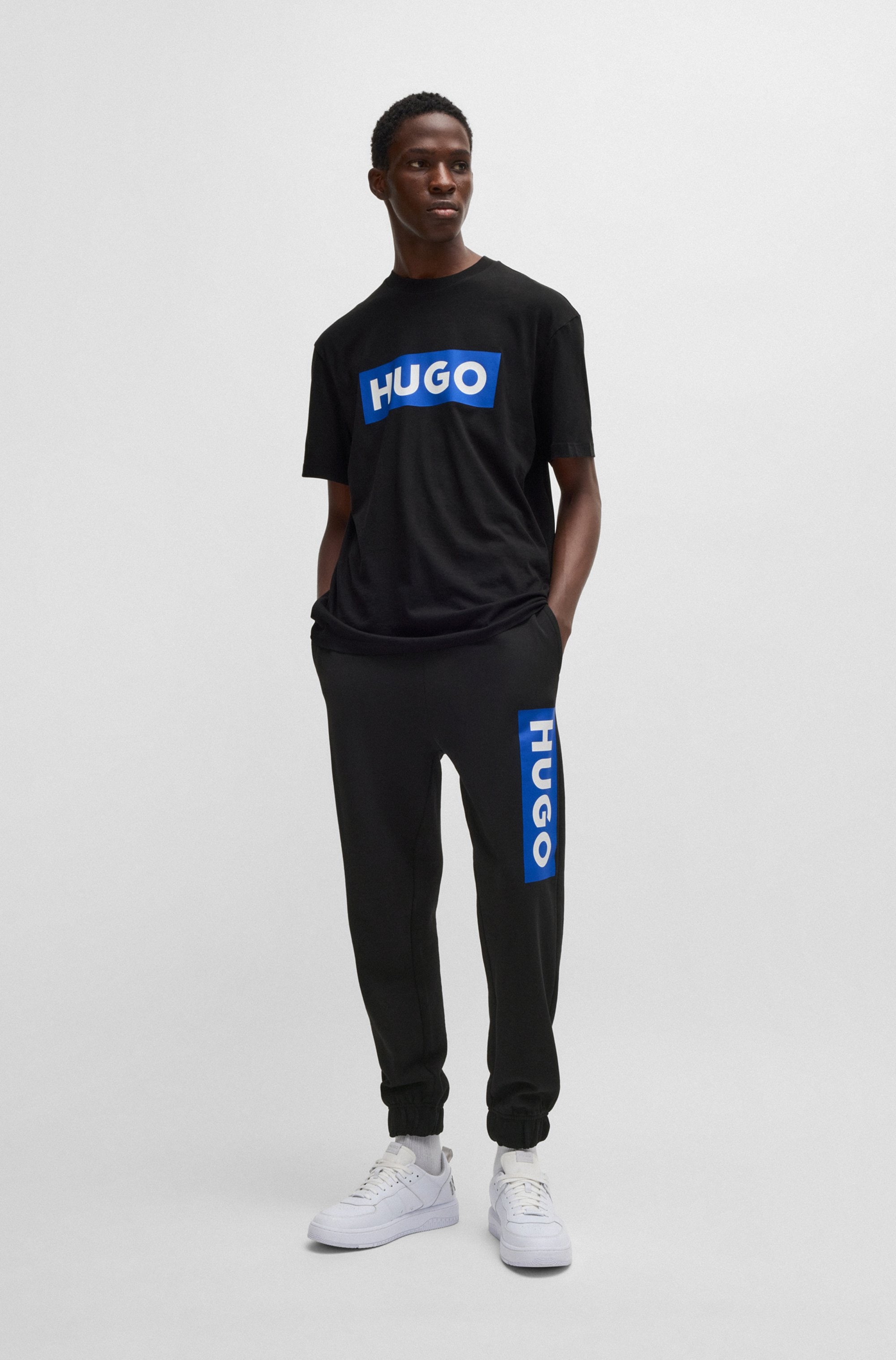 HUGO Blue Jogginghose »Nuram«, mit grossem Logo-Print