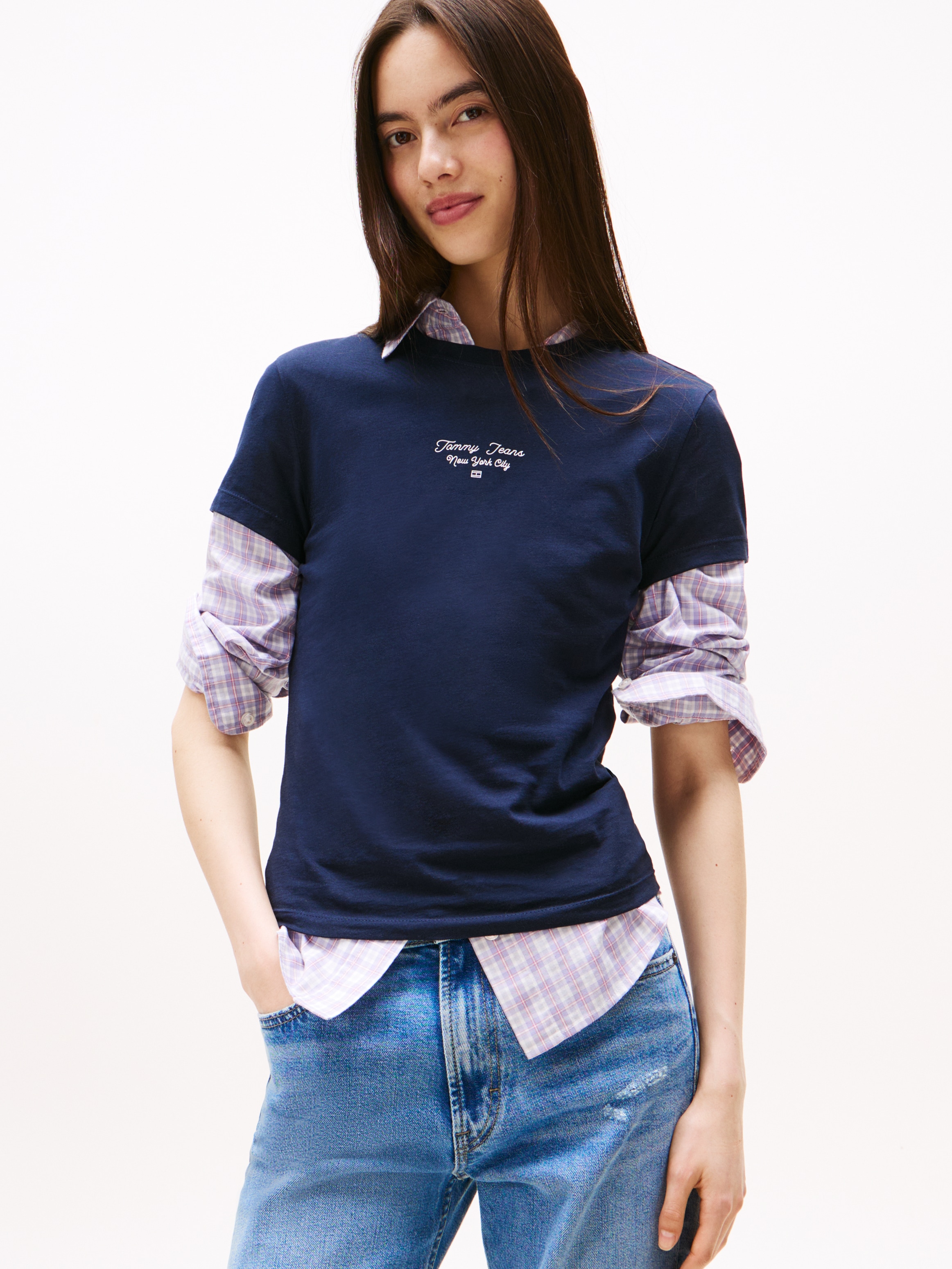 Tommy Jeans Kurzarmshirt »TJW SLIM ESS LOGO 1 TEE EXT«