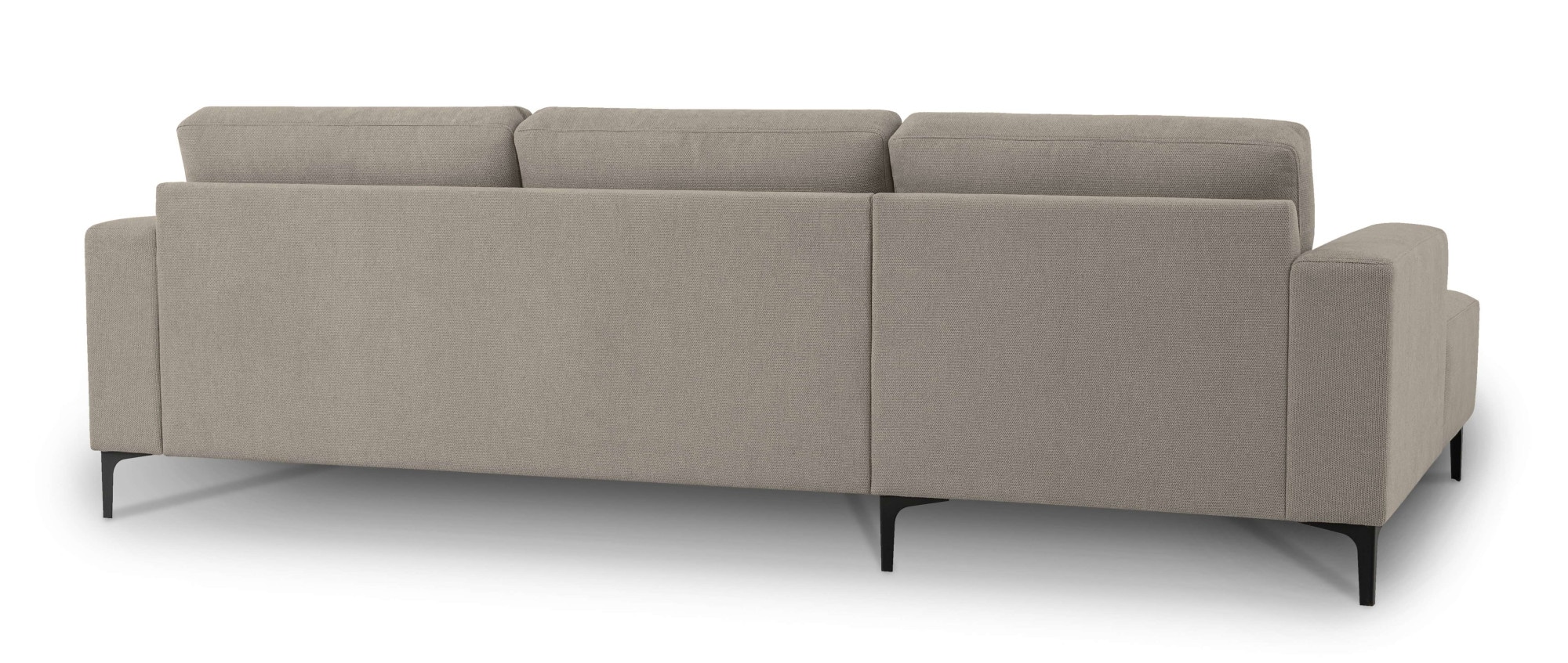 Home affaire Ecksofa »Tournon, L-Form, Breite 262 cm, Webstoff, Chenille«, Designsofa im nordischen Stil, Wellenunterfederung, Metallfüsse
