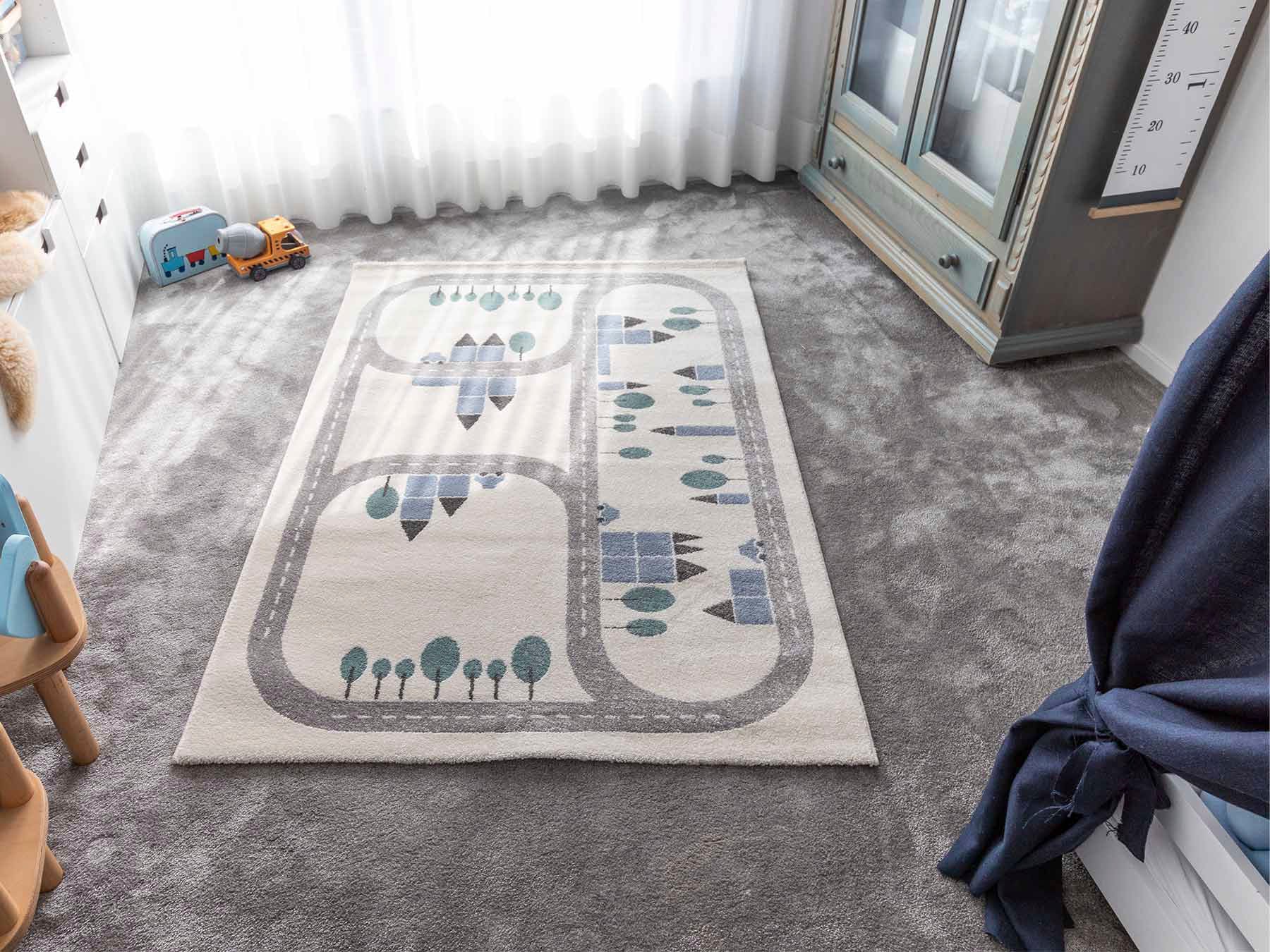 ✵ Primaflor-Ideen in Textil Kinderteppich entdecken - Jelmoli-Versand Kinderzimmer rechteckig, Strassen-Spiel-Teppich, | Streets«, Kurzflor, günstig »VILLA