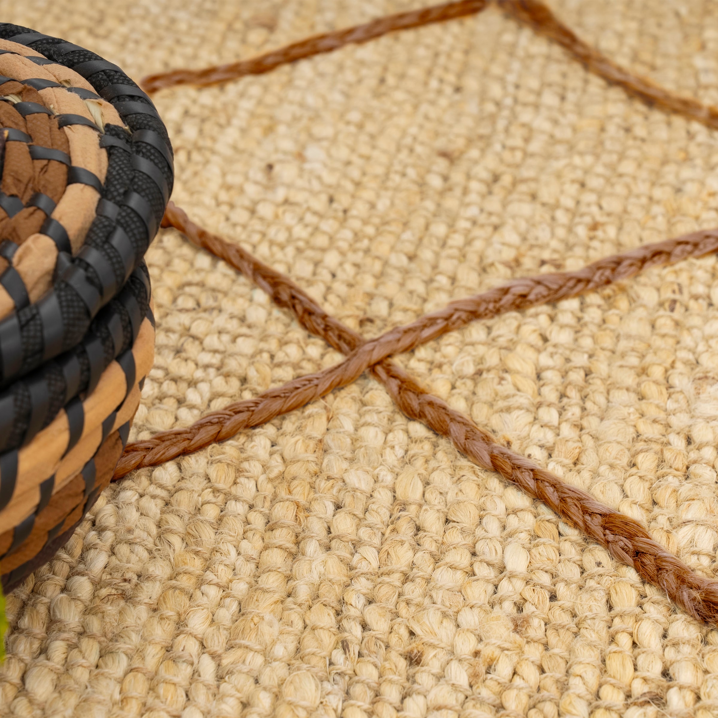 Paco Home Teppich »Skive Jelmoli-Versand Muster, als auch 685«, Rauten Läufer | bestellen rechteckig, handgeflochten, Naturfaser, online