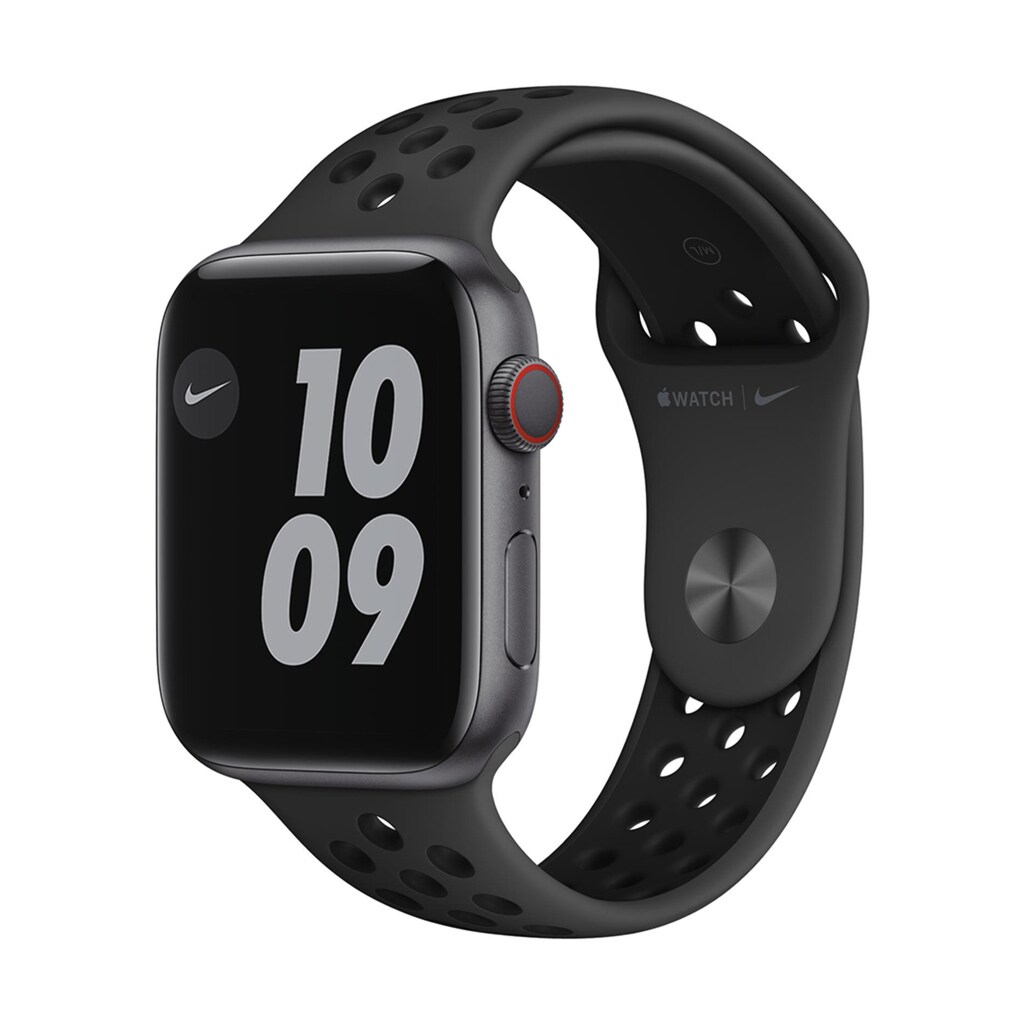 Apple Smartwatch »Serie Nike 6, GPS, 44 mm Aluminium-Gehäuse mit Nike-Sportarmband«, (Watch OS M09Y3FD/A)