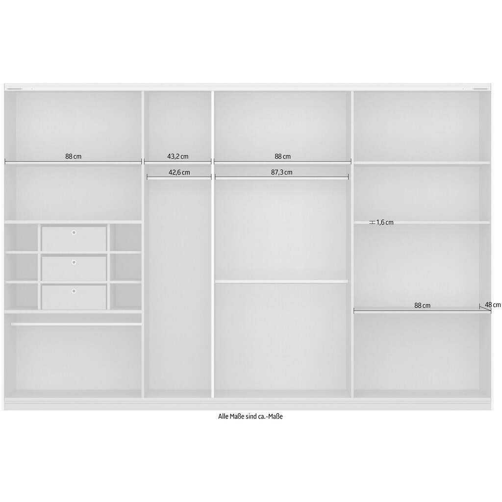 rauch Schwebetürenschrank »Toma«