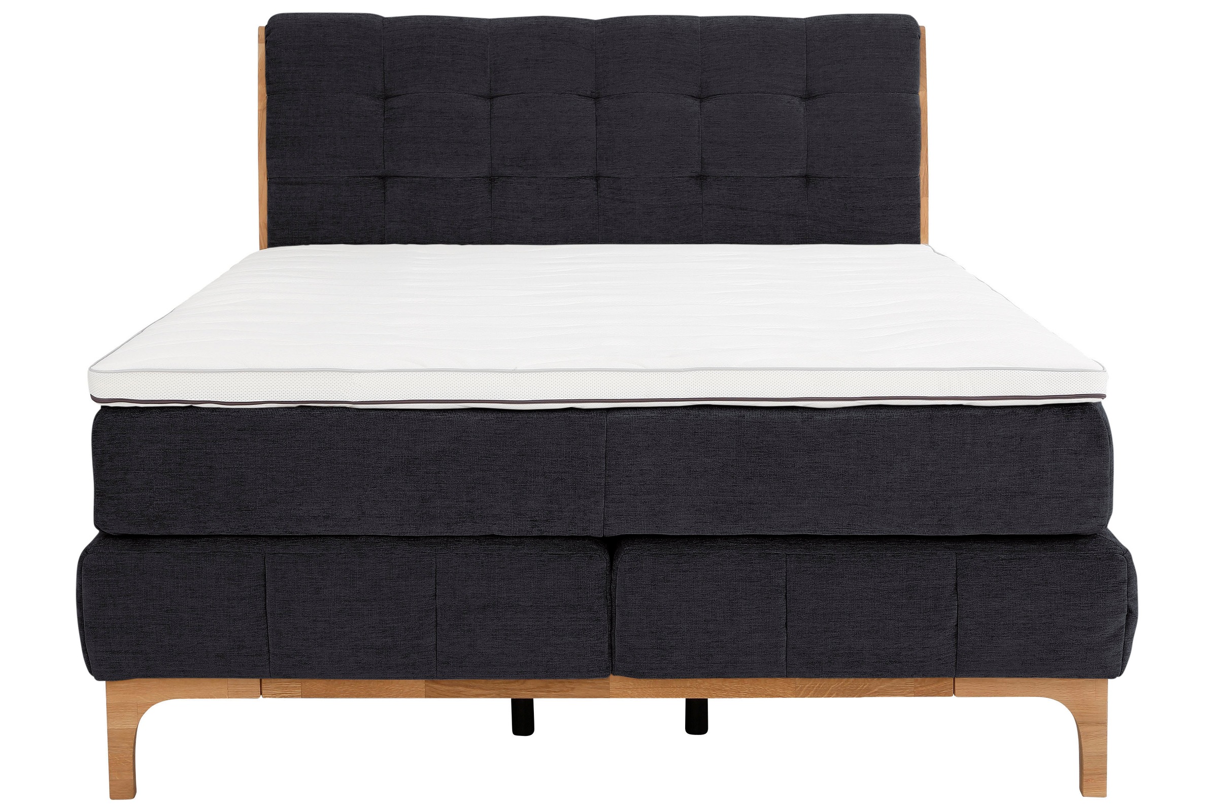 GOODproduct Boxspringbett »Jelle«, (5 St.), zertifizierte, recycelte Bezugsstoffe, verschiedene Ausführungen