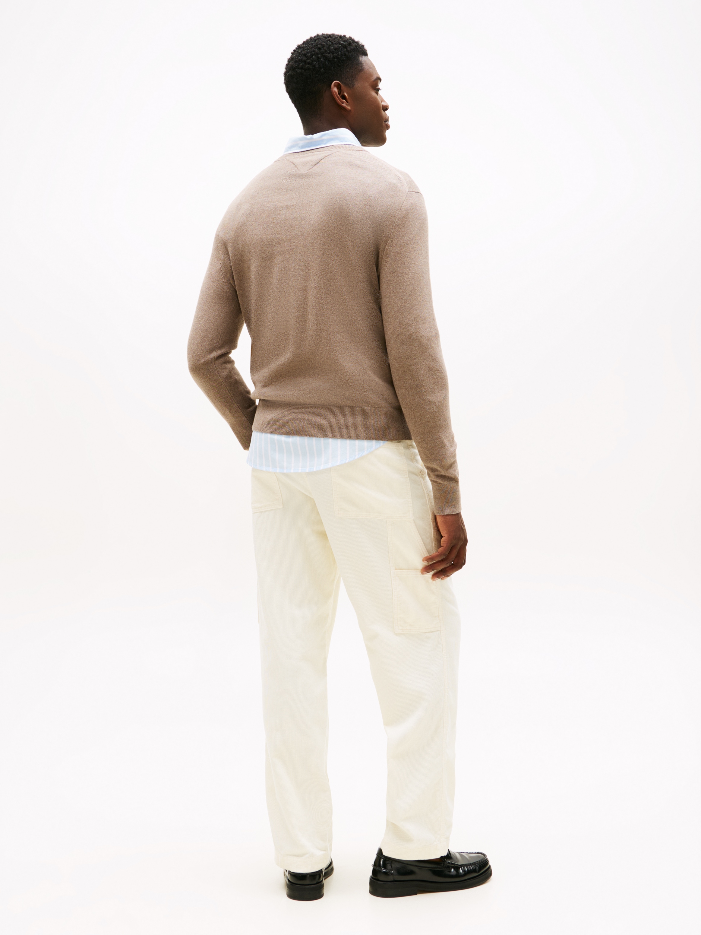 Tommy Hilfiger Rundhalspullover »PIMA ORG CTN CASHMERE CREW NECK«