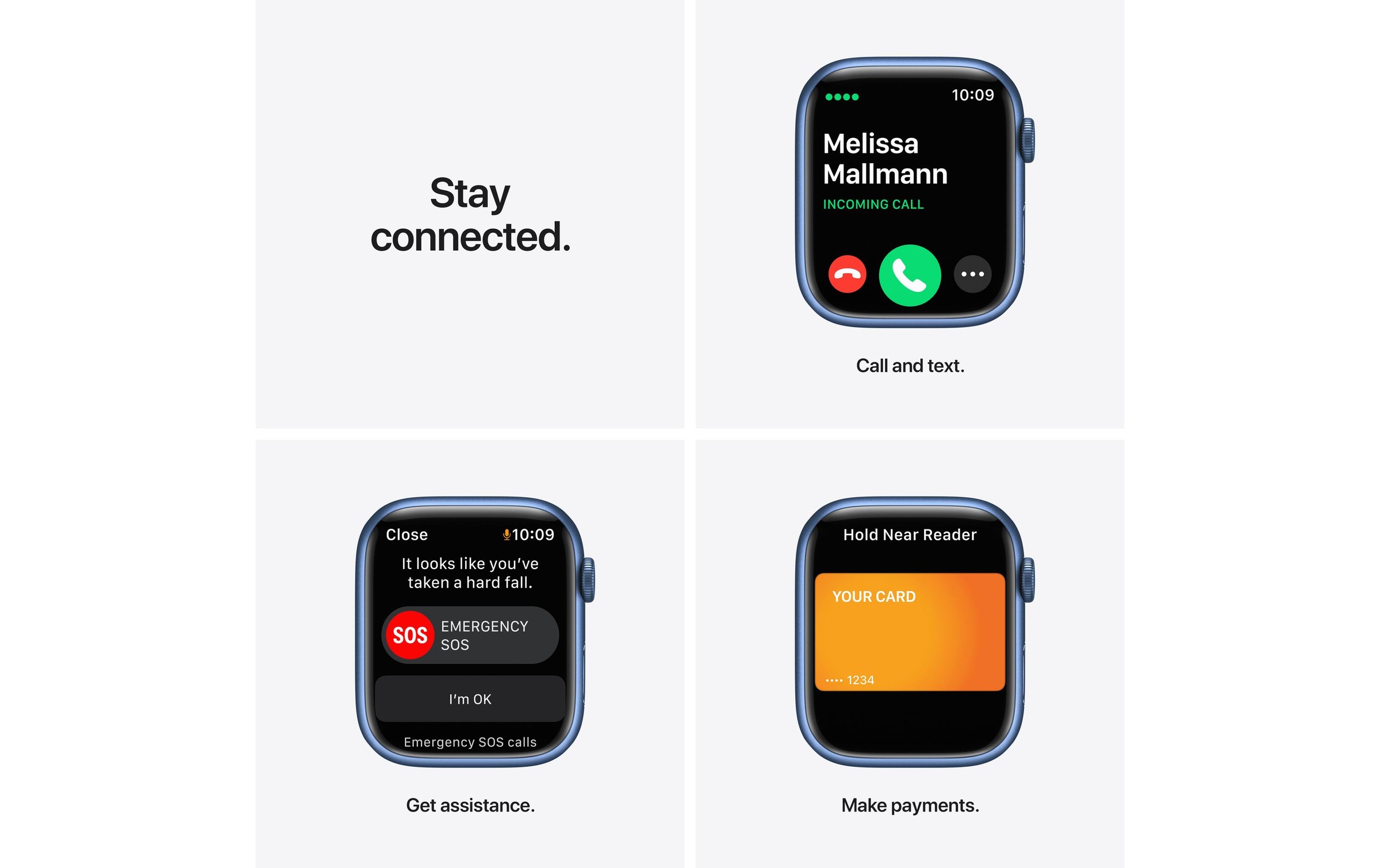 Apple Smartwatch »Serie 7, GPS, 45 mm Aluminiumgehäuse mit Sportarmband«, Watch OS, MKJT3FD/A)