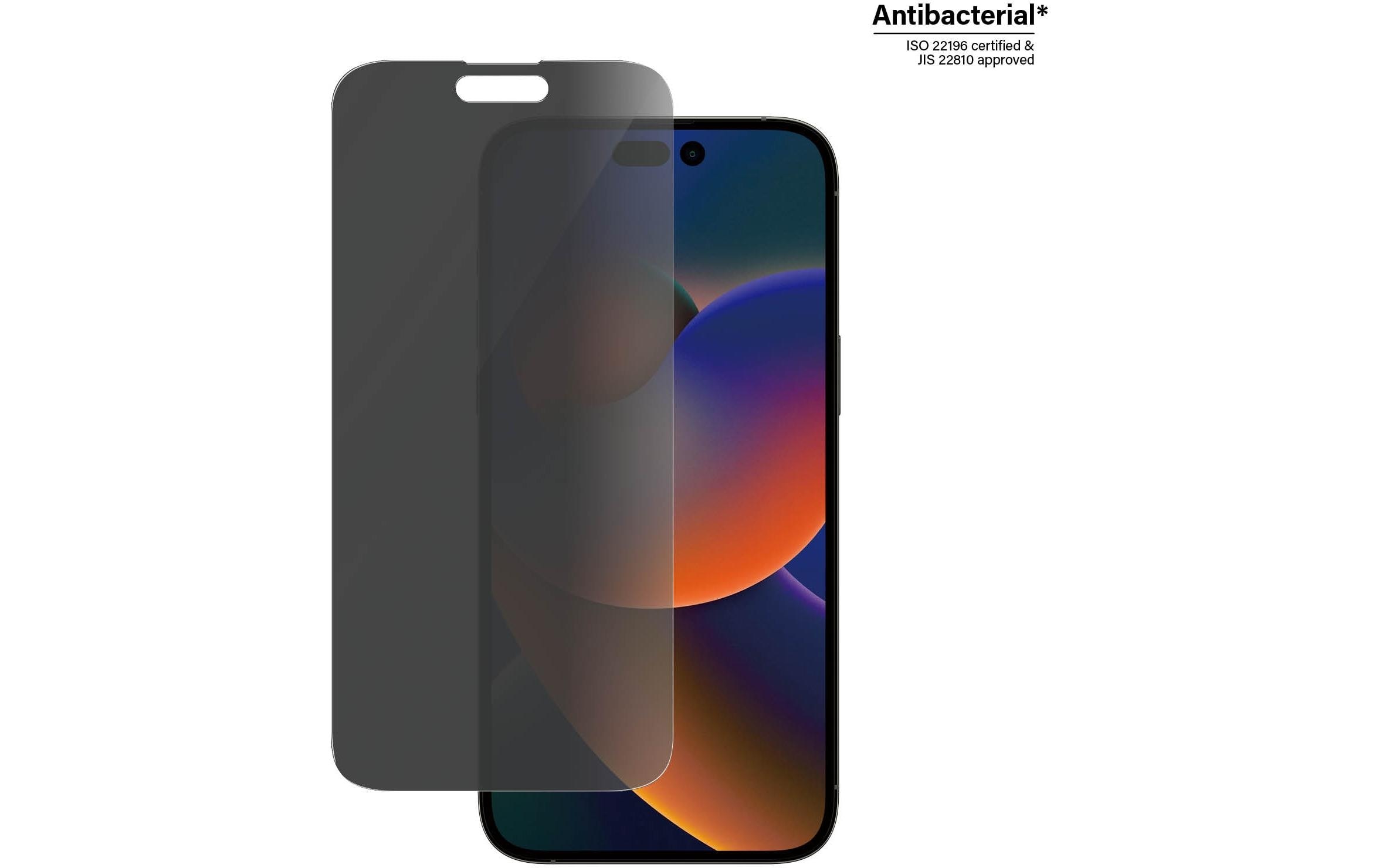 PanzerGlass Displayschutzglas »Classic Fit Privacy iPhone 14 Pro Max«, für iPhone 14 Pro Max, (1 St.)