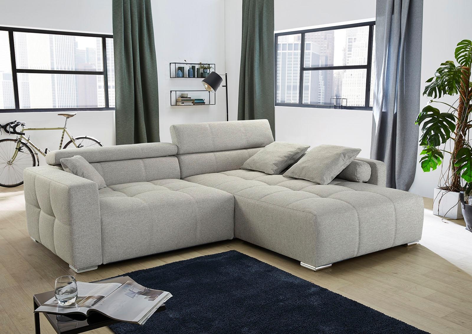 Jockenhöfer Gruppe Ecksofa »Salerno«, im Big-Sofa-Style, mit Kopf- bzw.  Rückenteilverstellung und Zierkissen online bestellen | Jelmoli-Versand