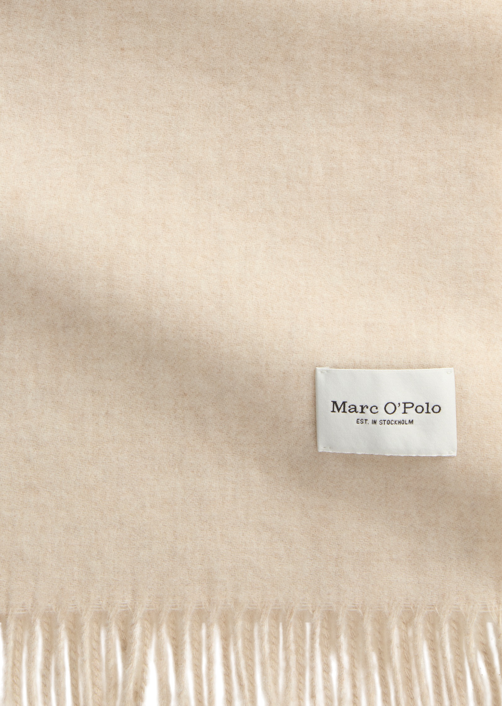 Marc O'Polo Schal, mit Fransen aus softer Schurwolle, ca. 30 x190 cm
