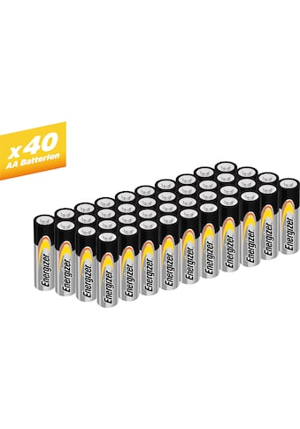 Batterie »40er Pack Alkaline Power Mignon (AA)«, LR06, 1,5 V, (Packung, 40 St.)