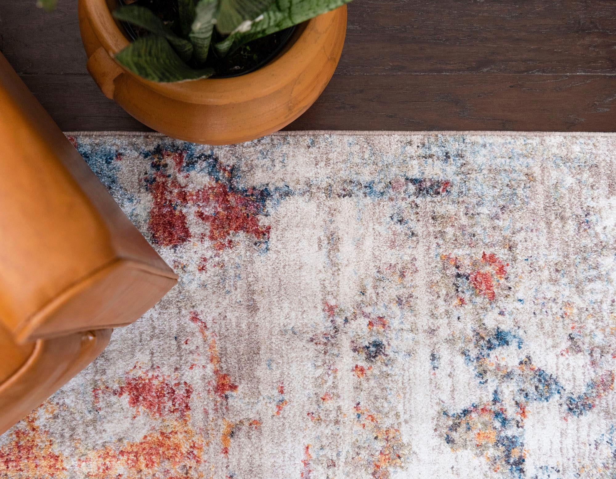 Myflair Möbel & Accessoires Teppich »Coloured«, rechteckig, 8 mm Höhe, Kurzflor, gewebt, modernes Design, ideal im Wohnzimmer & Schlafzimmer