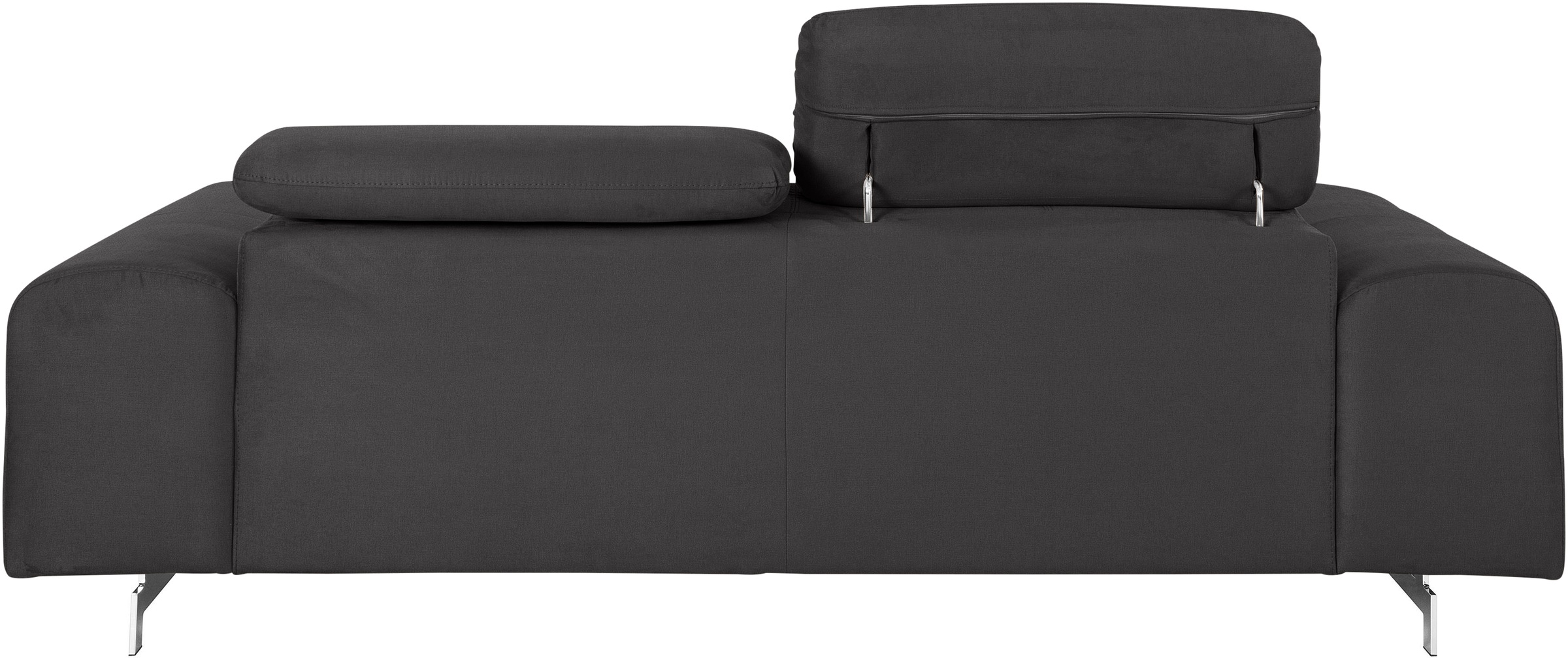 COTTA 3-Sitzer »Chef«, Big-Sofa mit Kopfteilverstellung, edle Metallkufen