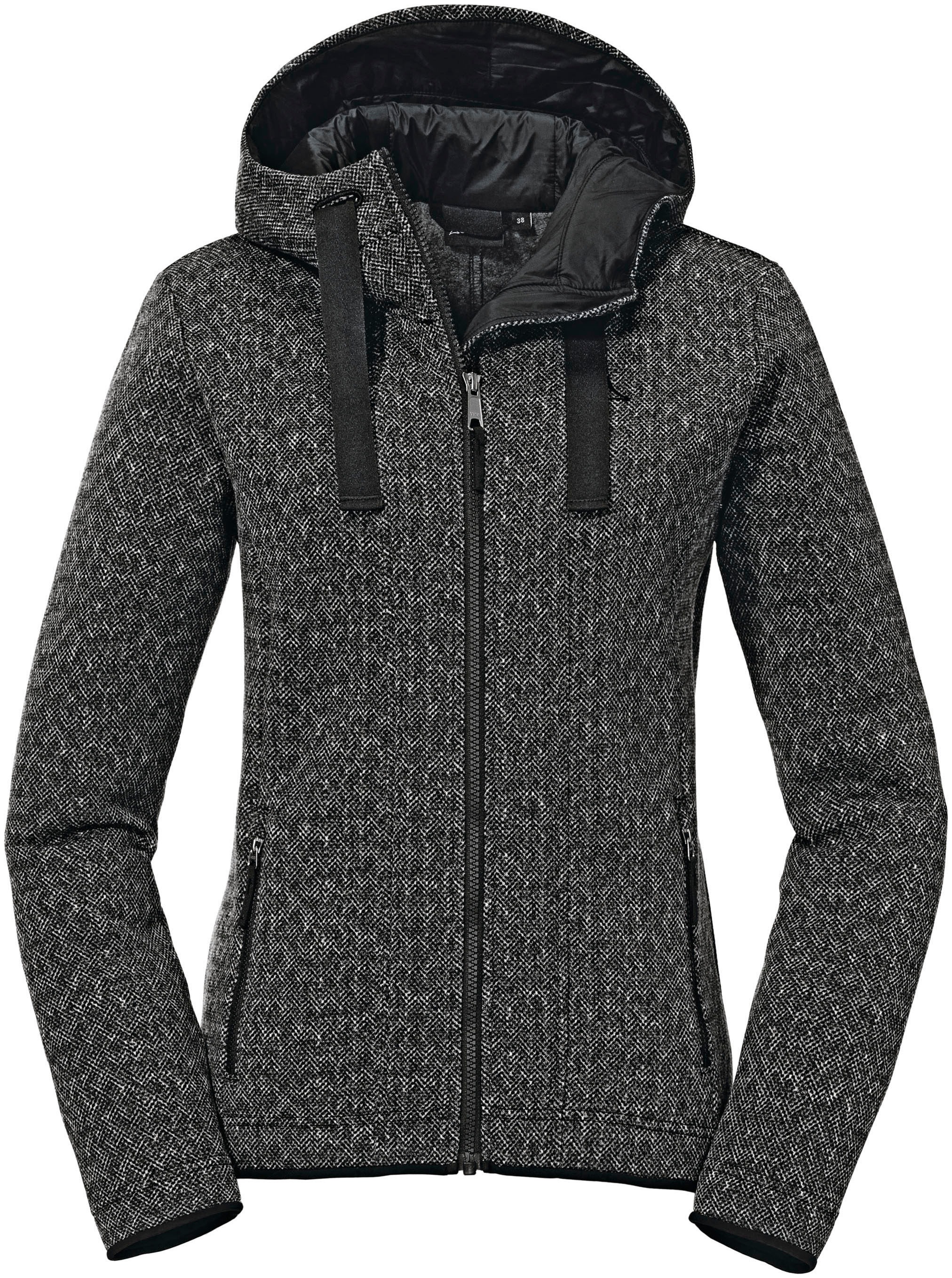 Schöffel Fleecejacke »Fleece Hoody Aurora L«, mit Kapuze, Wärmend, atmungsaktiv Übergangsjacke