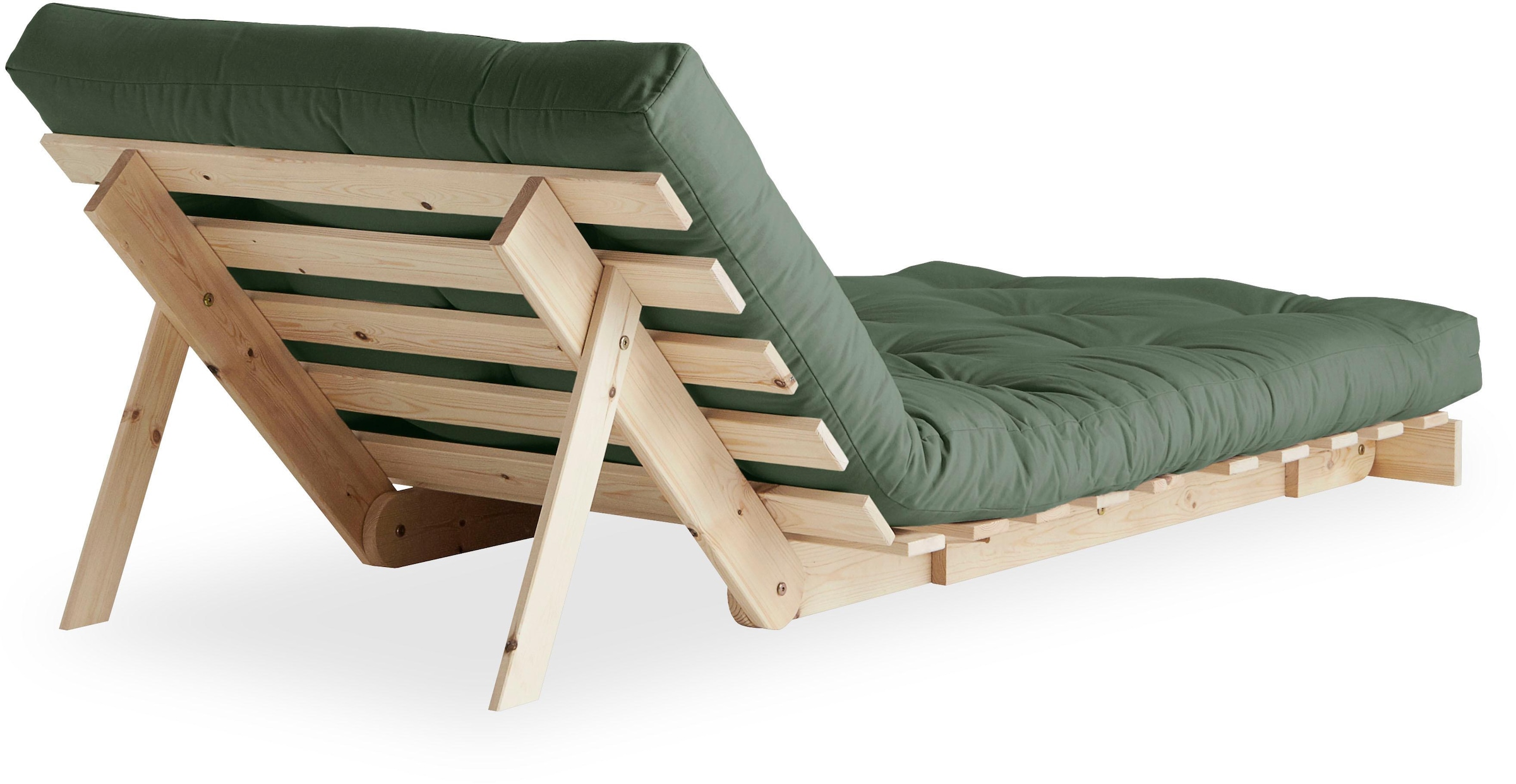 Karup Design Schlafsofa »Roots 90 Schlafsofa, Gästebett, Sofa mit Futonmatratze«, Inkl. Futonmatratze, Liegefläche 90x200 cm, FSC® zertifizierte Kiefer