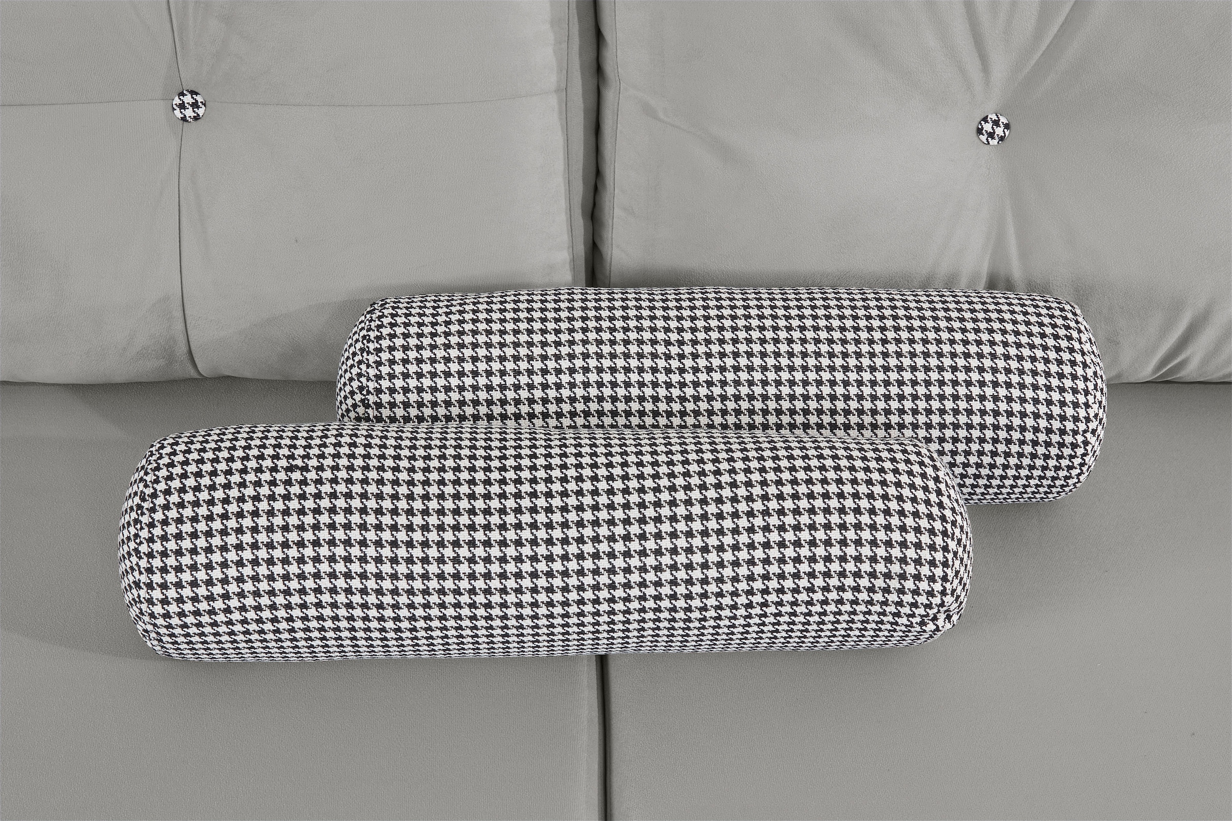 INOSIGN Schlafsofa »Emily«, incl. Bettfunktion und Bettkasten, Seitentache im Armteil, Federkern
