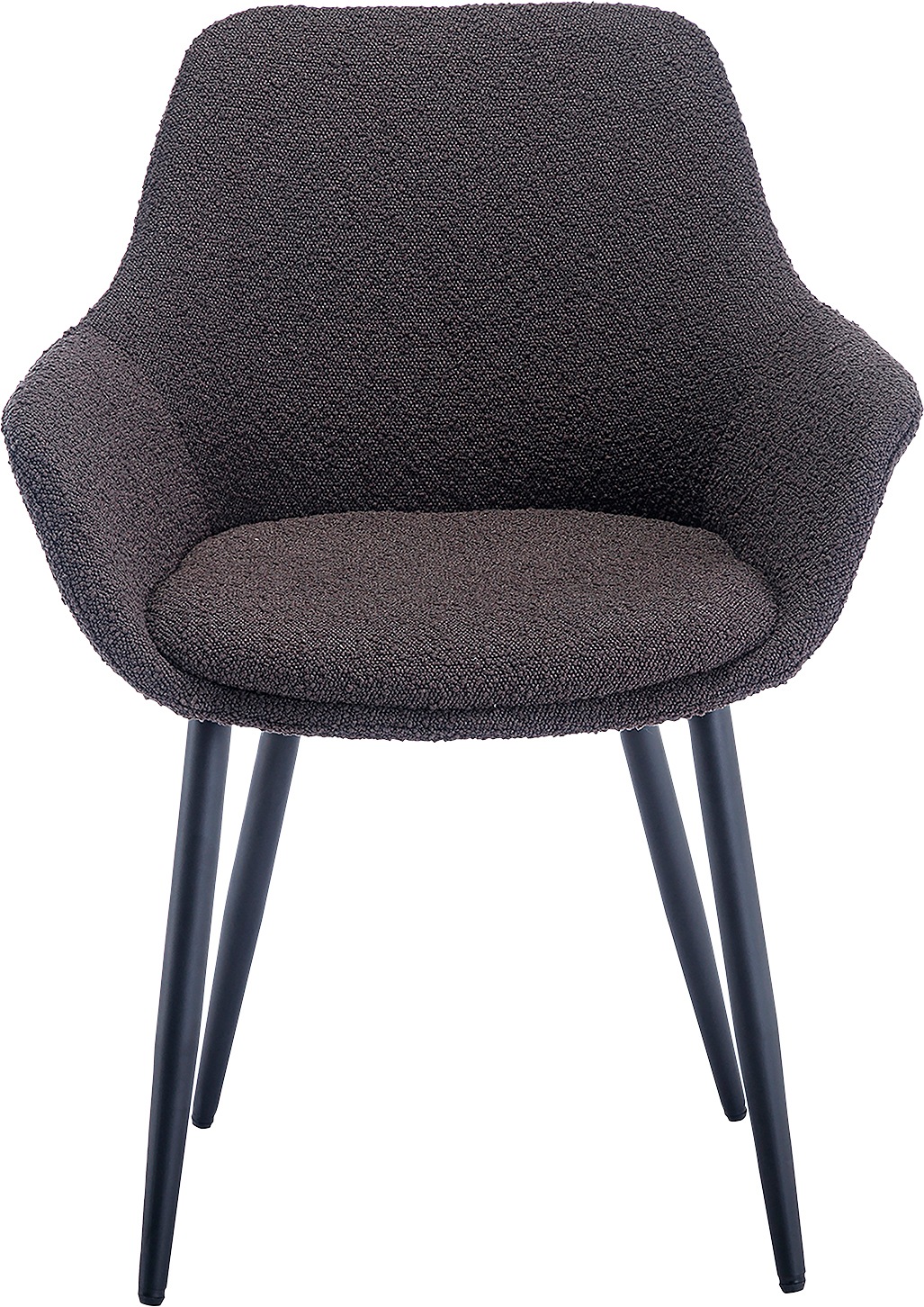 SalesFever Armlehnstuhl »Esszimmerstuhl mit elegantem Komfort«, (Set), 2 St., Bouclé, moderner Bouclé-Bezug