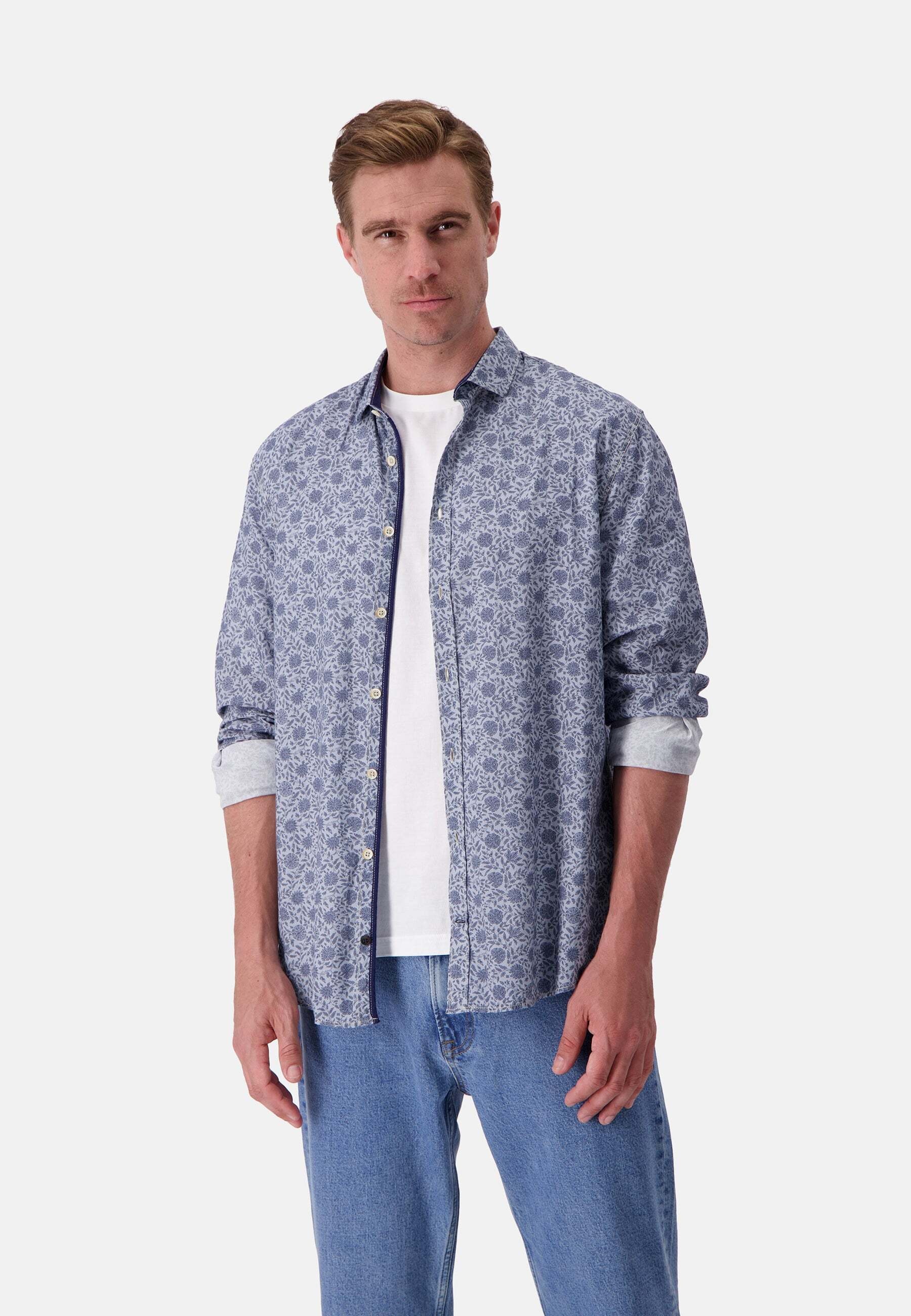 colours & sons Langarmhemd »colours & sons Langarmhemd Shirt Printed«