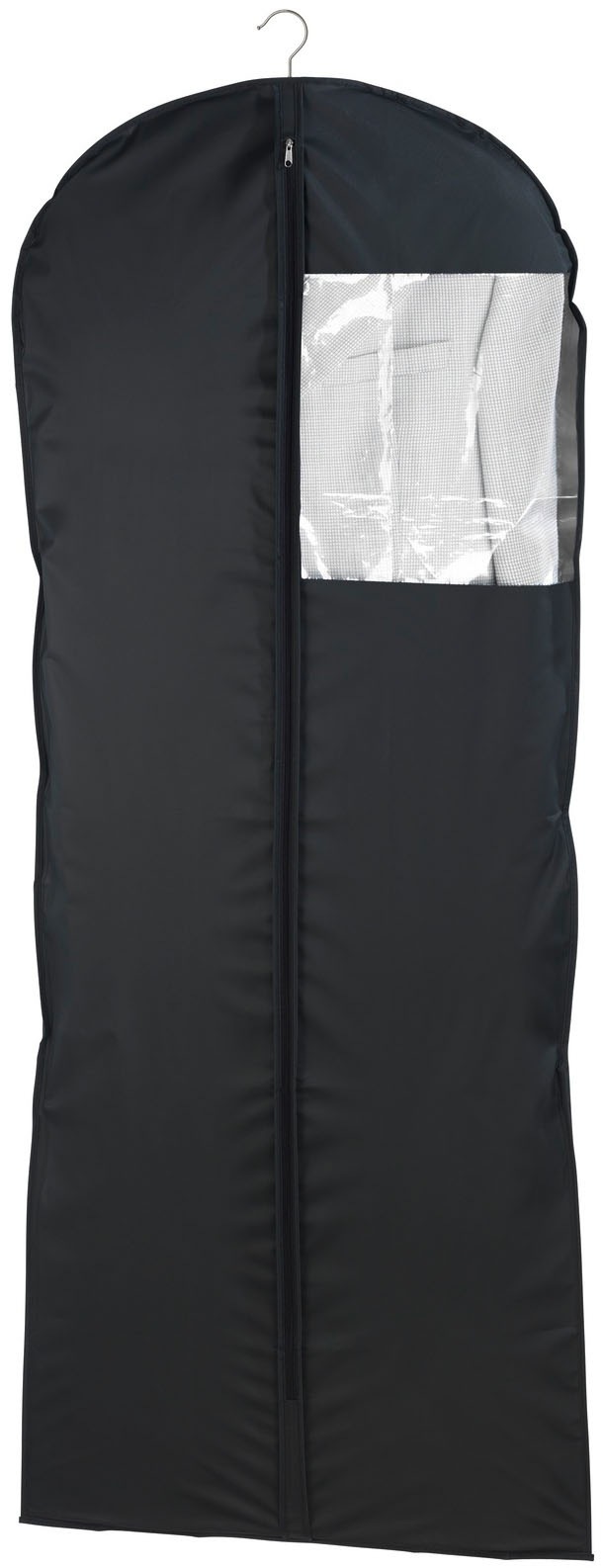 WENKO Kleidersack "Modell Deep Black" Kleiderhülle mit Sichtfenster & Reissverschluss, abwaschbar, 3 Grössen