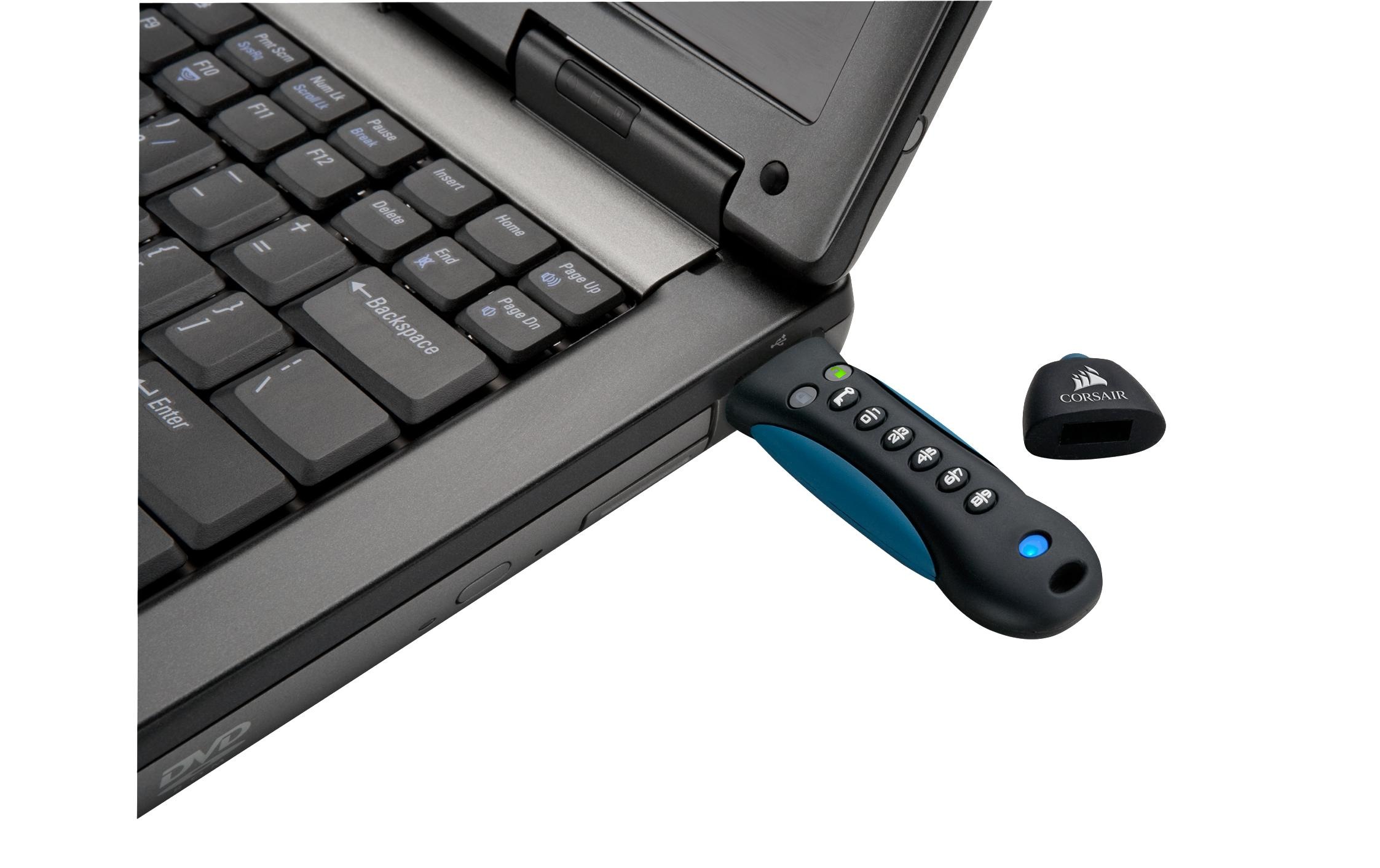 Corsair USB-Stick »Padlock 3 mit Zahlencode, 64 GB«, (Lesegeschwindigkeit 20 MB/s)