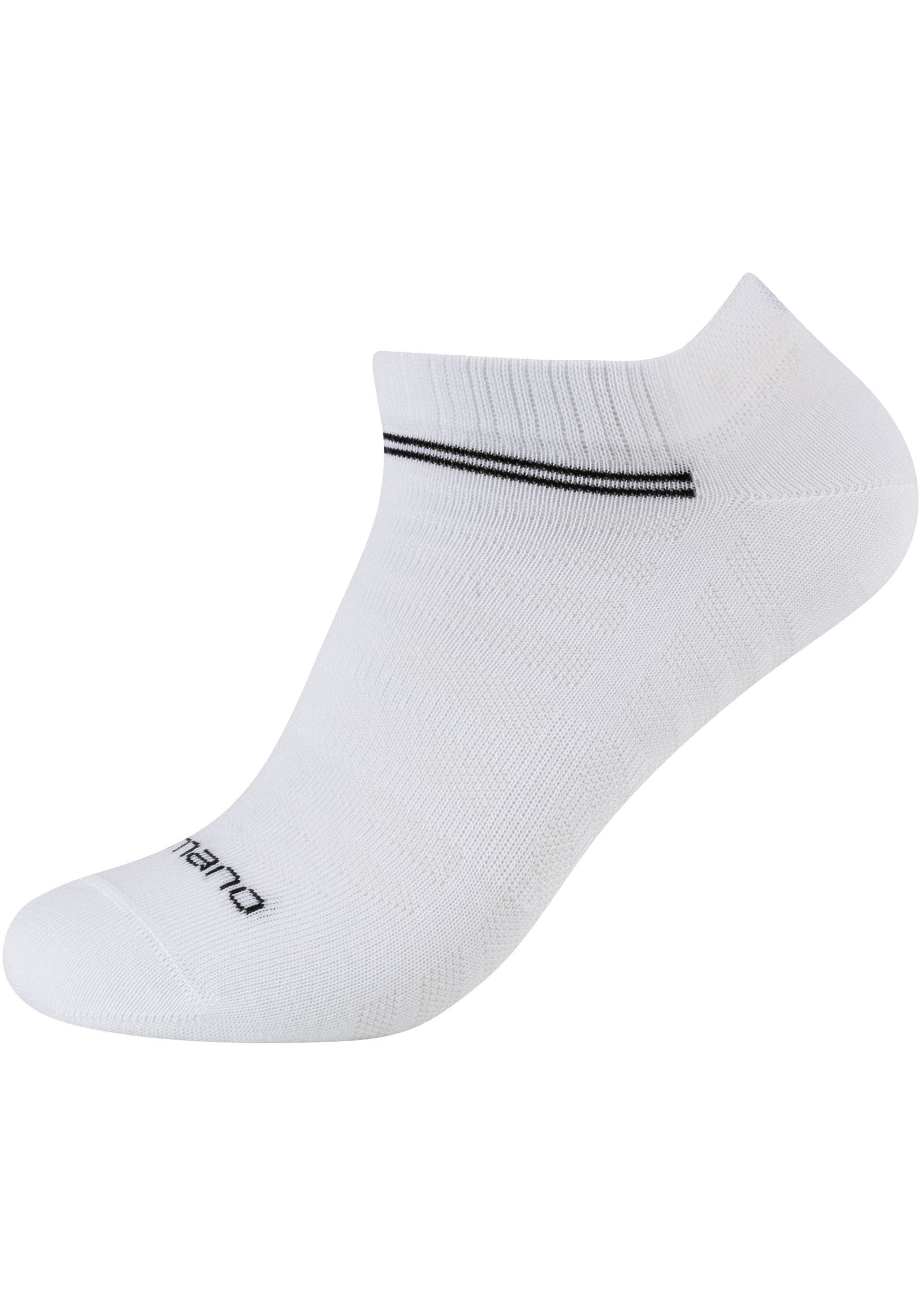 Camano Kurzsocken »mesh ventilation«, (10 Paar), mit modischen Streifenmustern