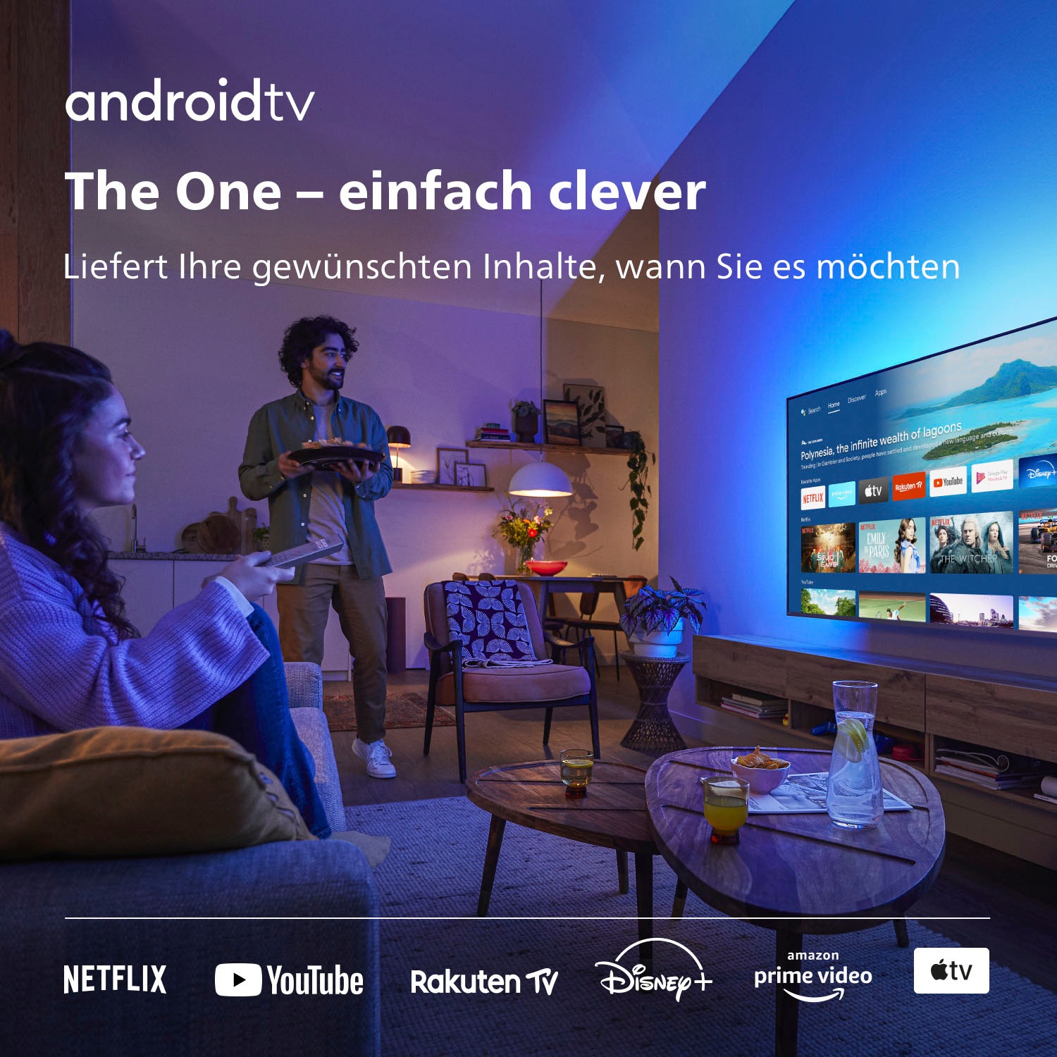 Philips LED-Fernseher »55PUS8807/12«, 4K Ultra HD, Smart-TV-Android TV