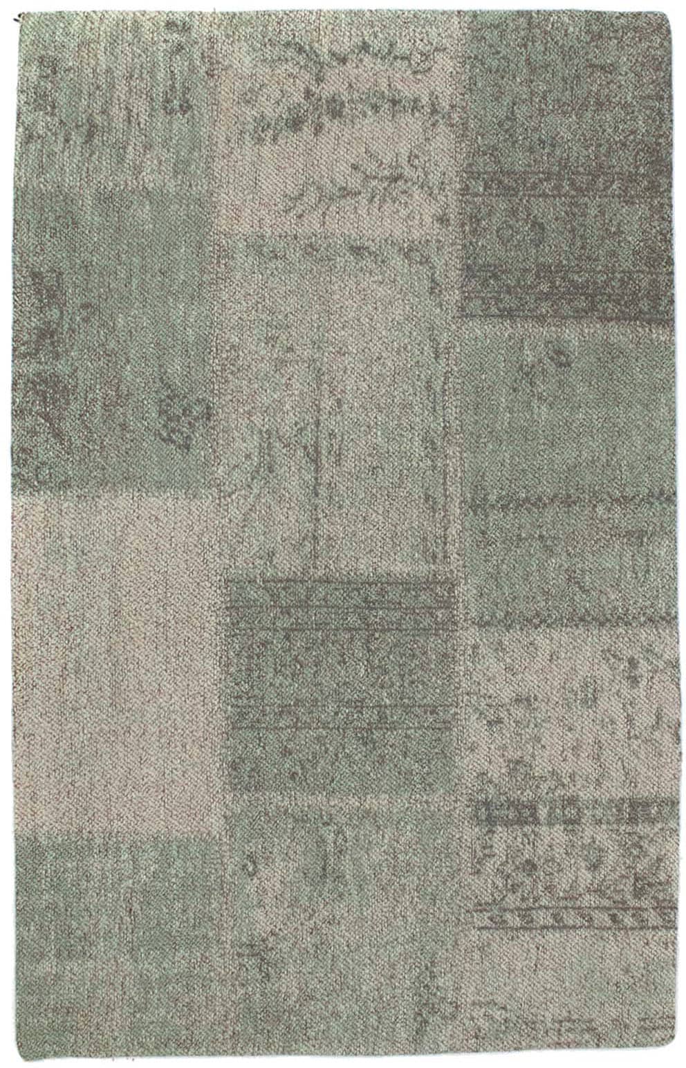 morgenland Wollteppich »Vintage Teppich handgetuftet mehrfarbig«, rechteckig, Vintage Design
