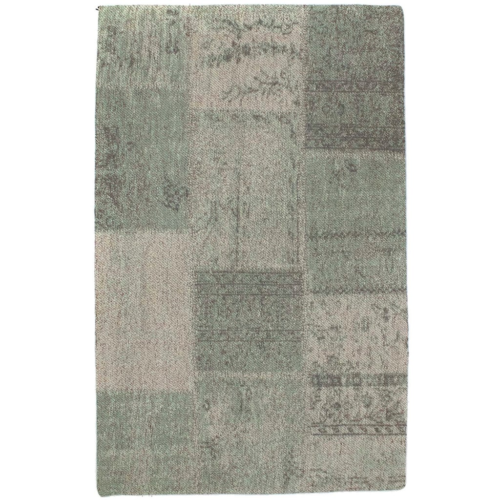 morgenland Wollteppich »Vintage Teppich handgetuftet mehrfarbig«, rechteckig